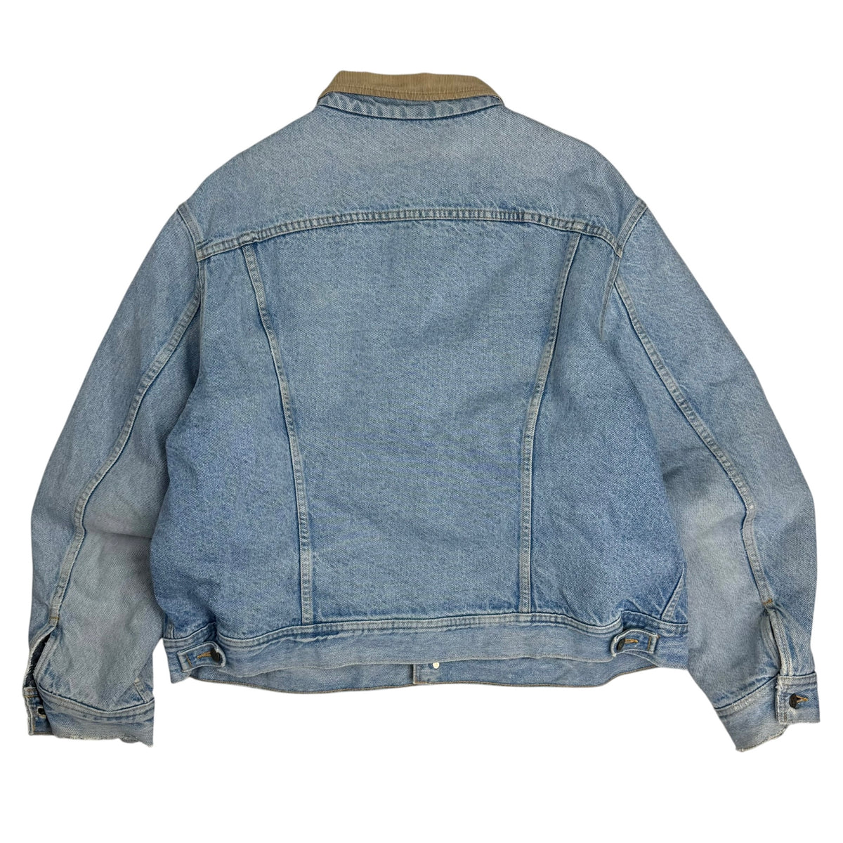 Vintage Lee Stormrider Blanket Lined Denim Trucker Jacket Blue