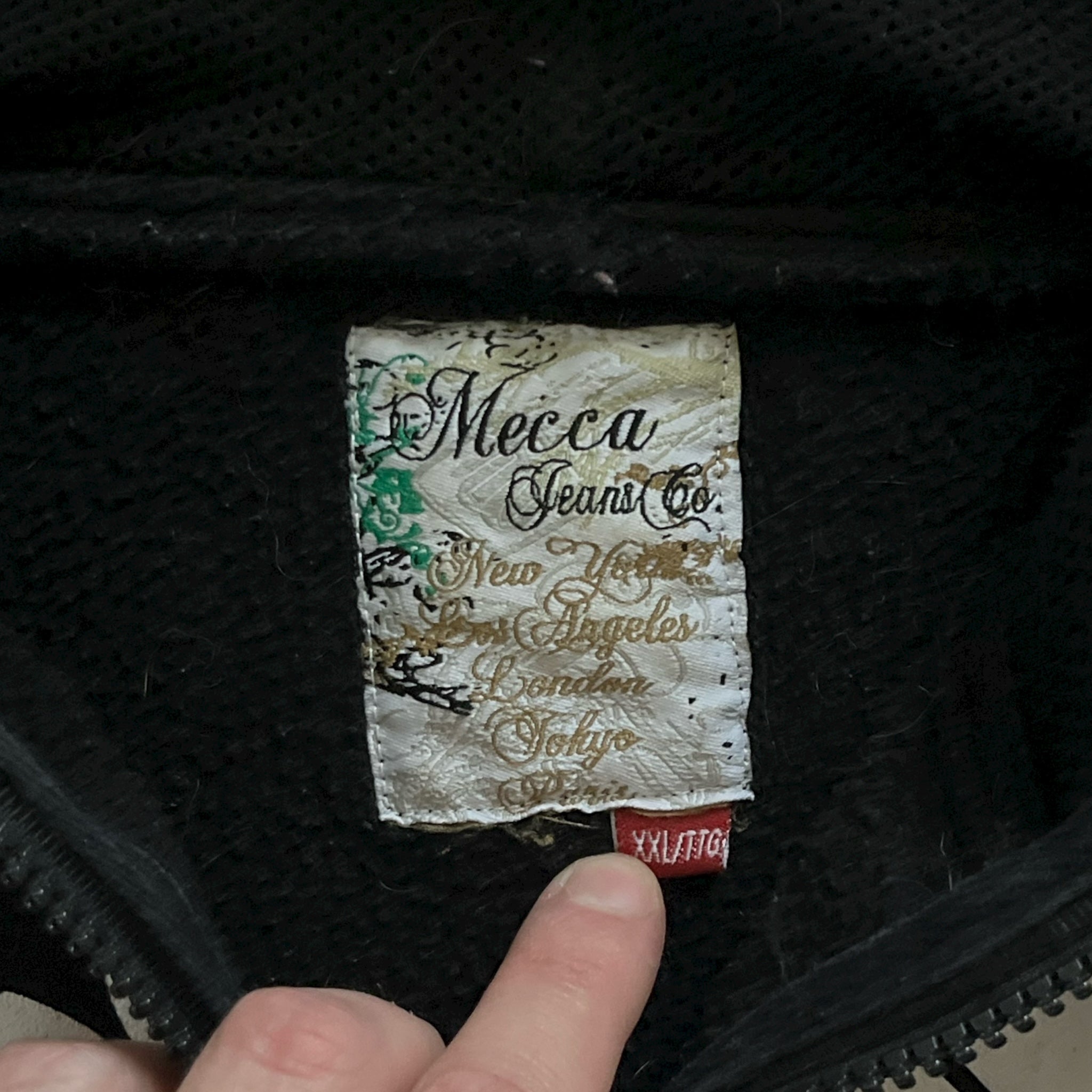 Vintage Y2K Mecca Jeans Skeleton Full Zip Hoodie