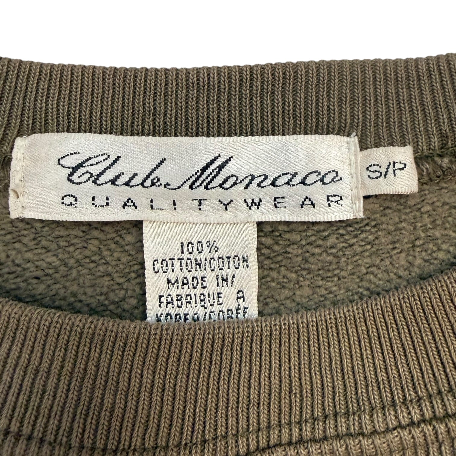 Vintage Club Monaco Crewneck Brown