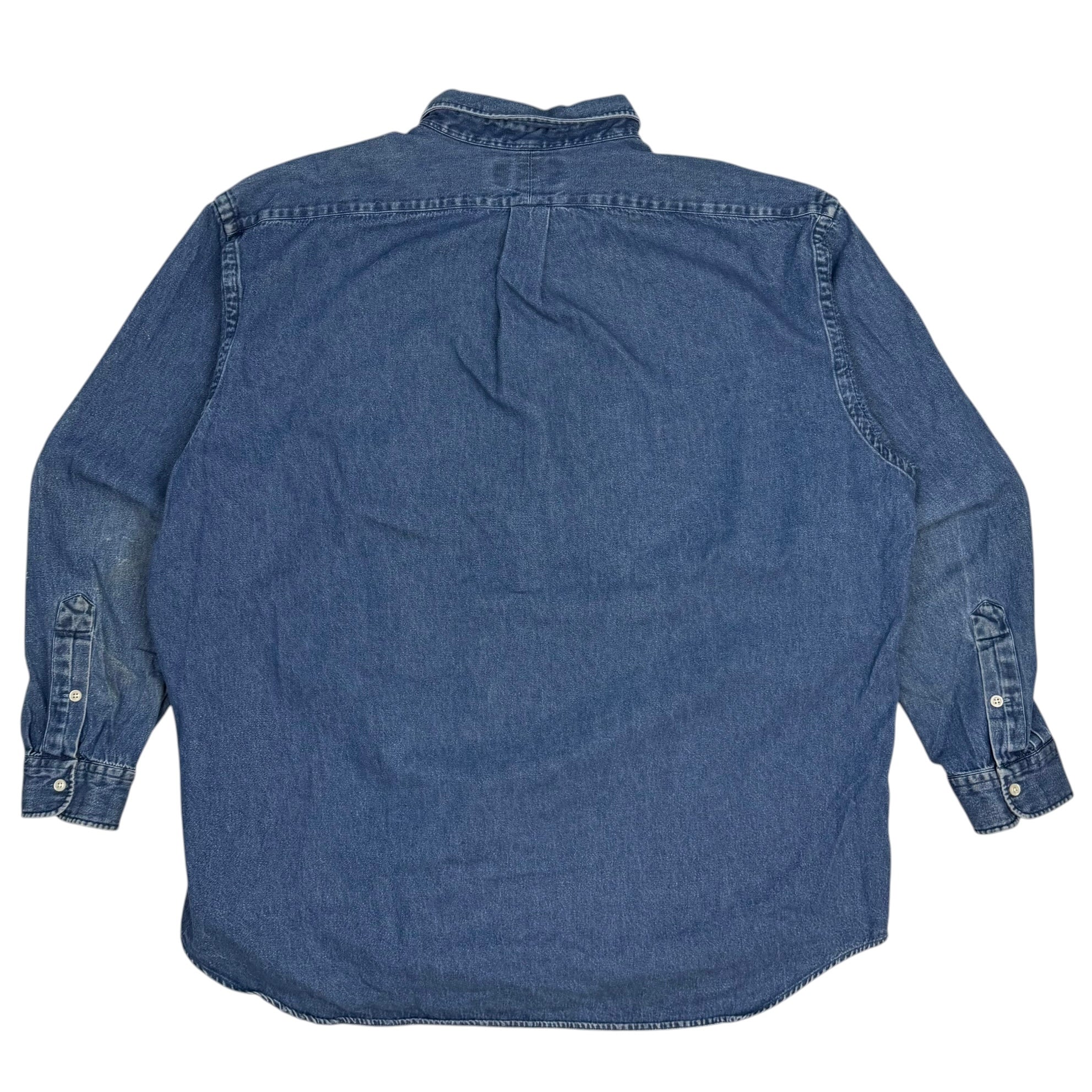 Vintage Polo Ralph Lauren Denim Button Up Shirt Blue