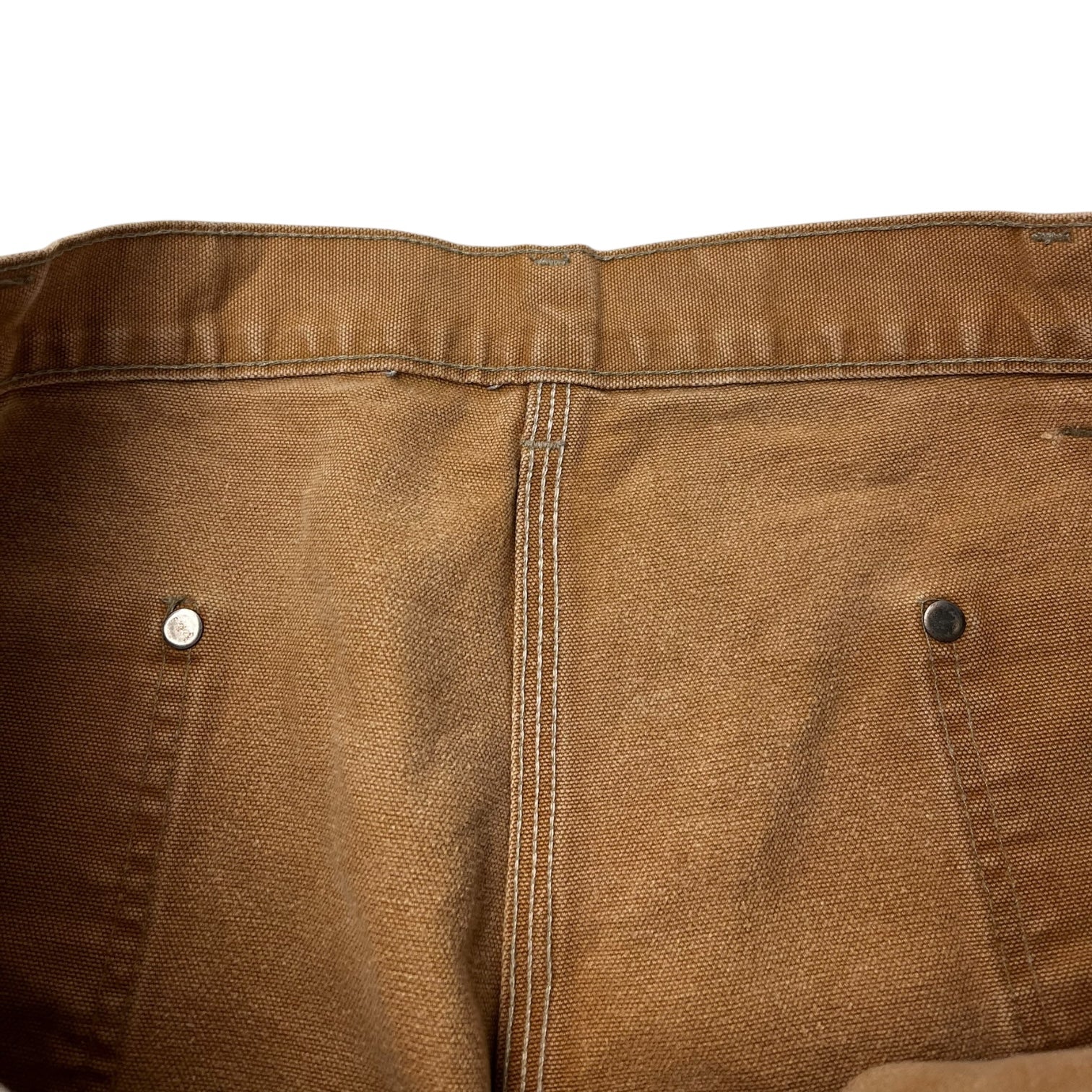 Carhartt Double Knee Work Pants Worn Faded Tan (38)
