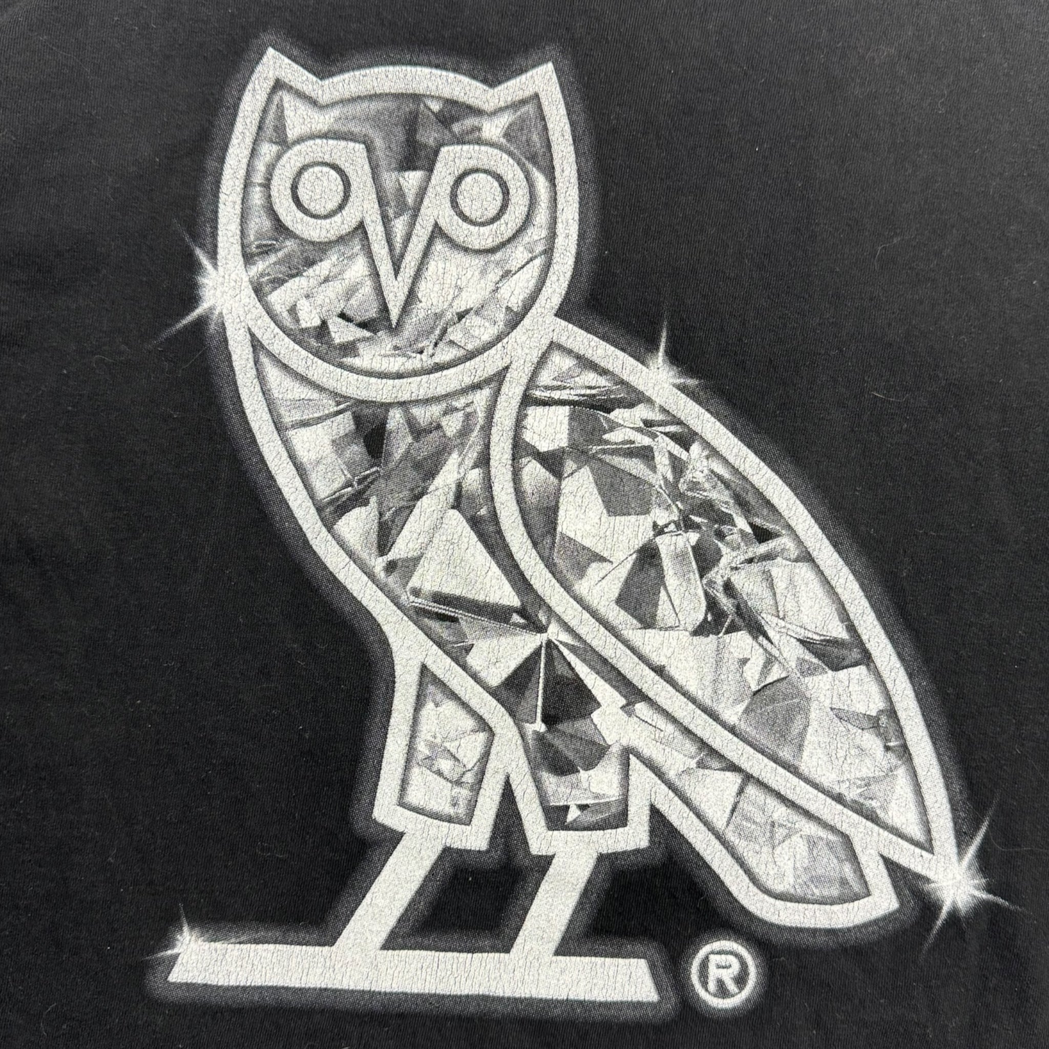 OVO Diamond Owl Tee Black