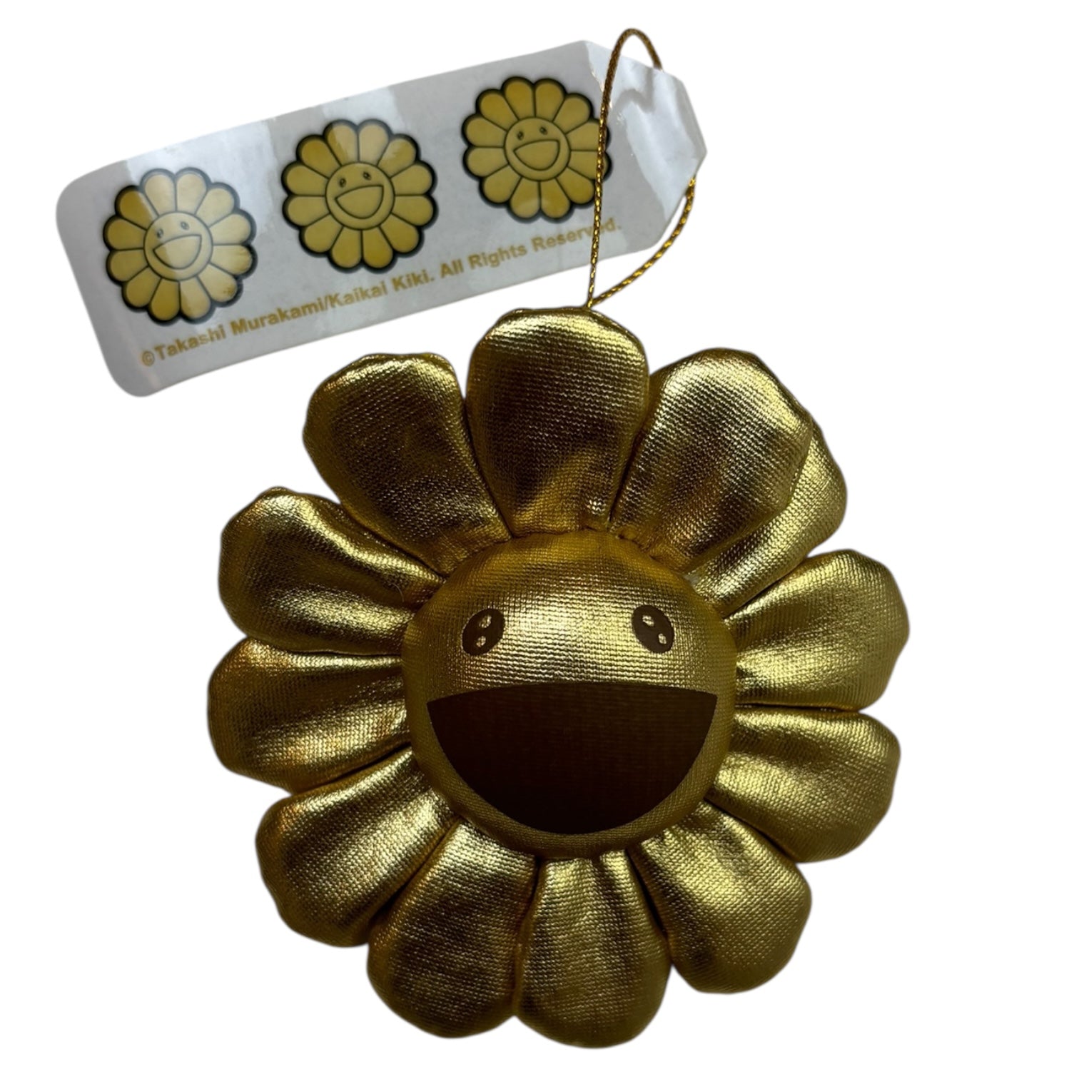 Takashi Murakami Complexcon Flower Plush Pin Gold