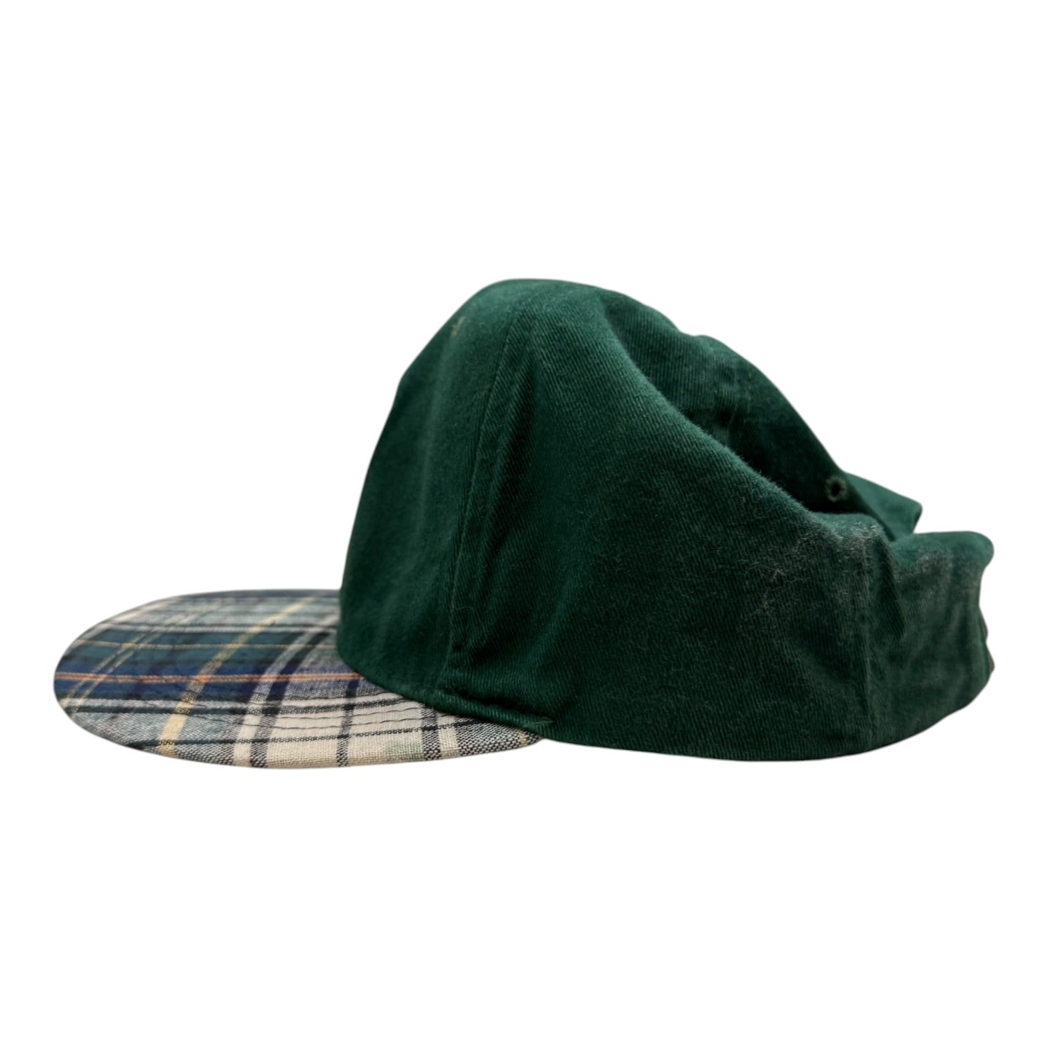 Vintage Disney Mickey Mouse Golf Tartan Strapback Hat