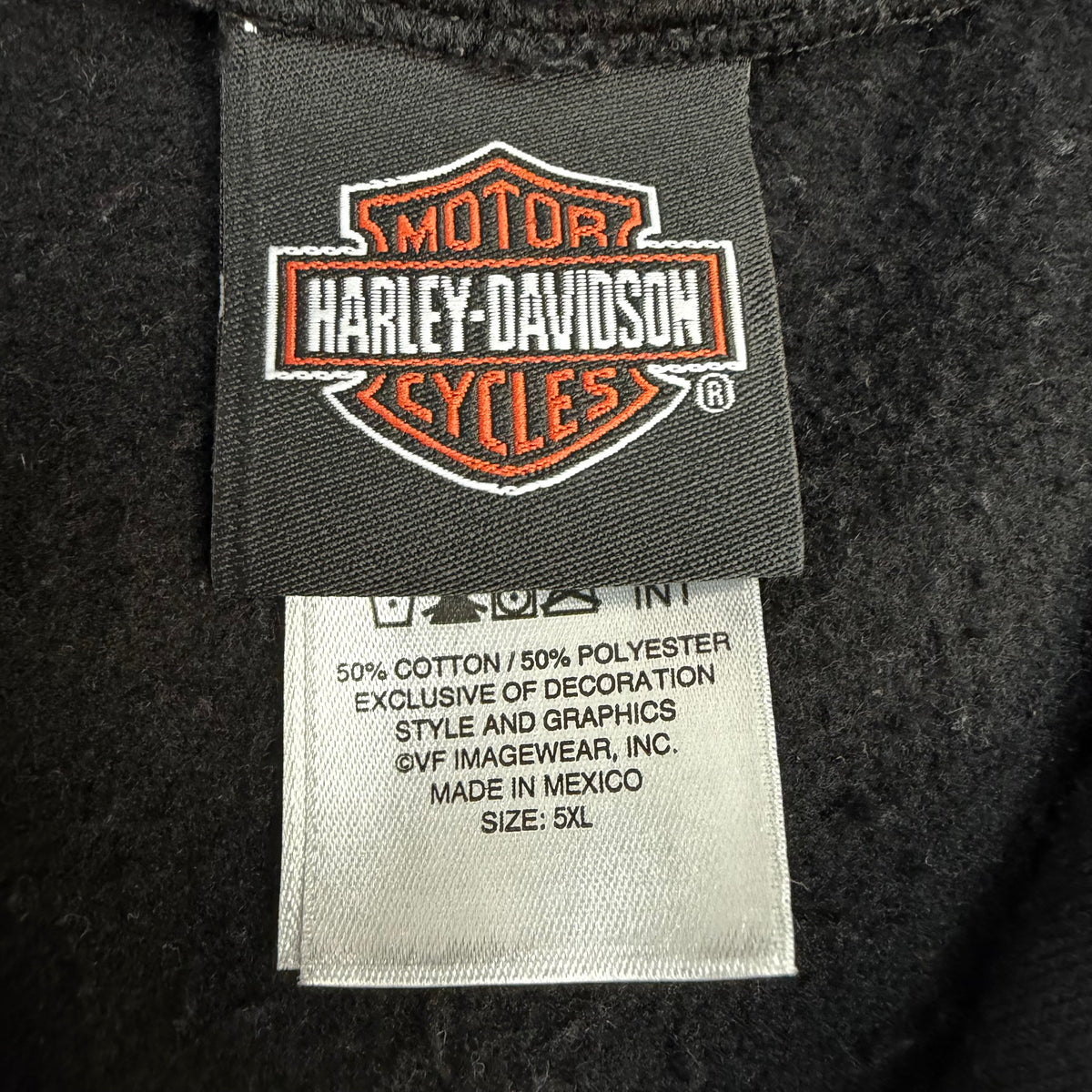 Harley Davidson Calgary Flame Skull Zip Up Hoodie Black