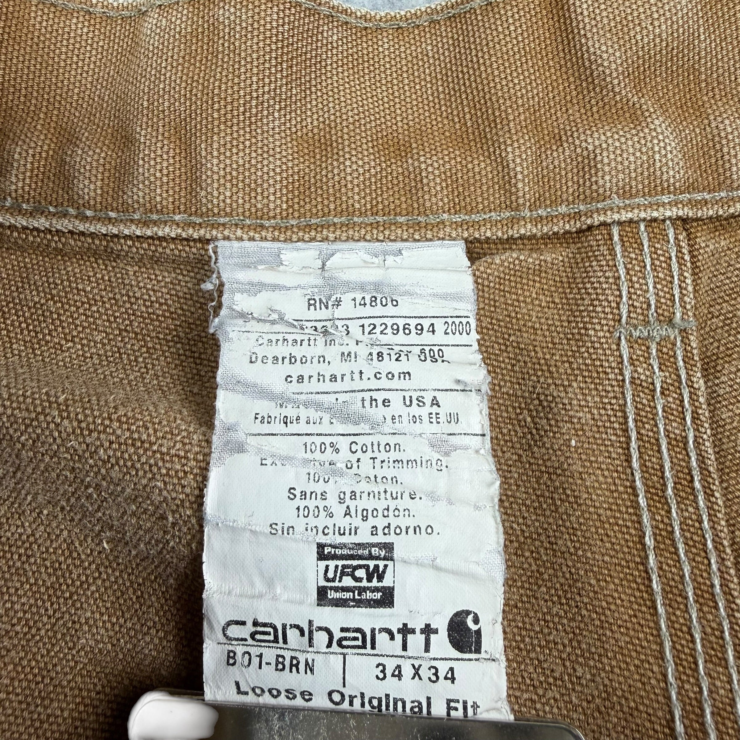 Vintage Carhartt Double Knee Tan