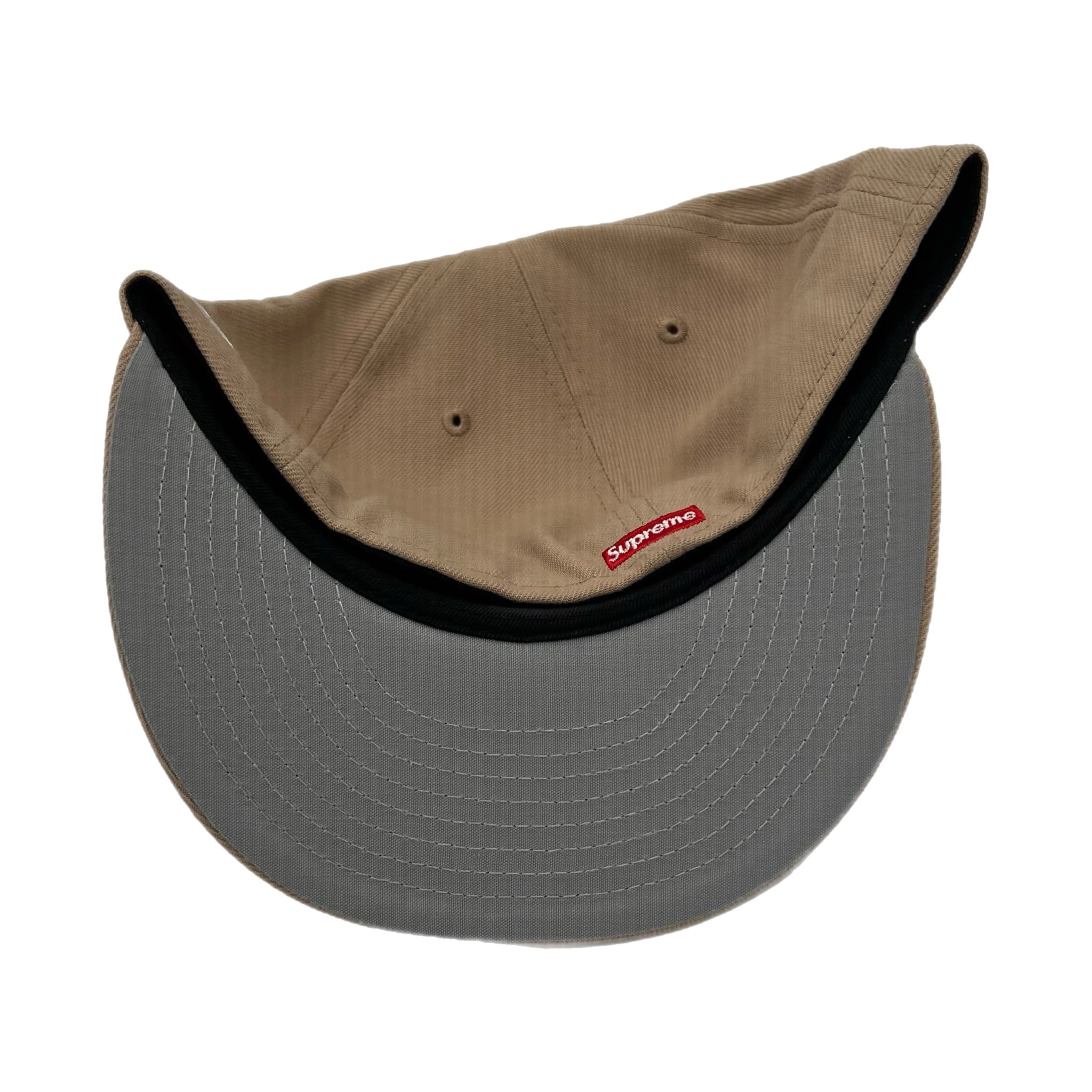 Supreme Hebrew FW23 New Era Fitted Hat Khaki