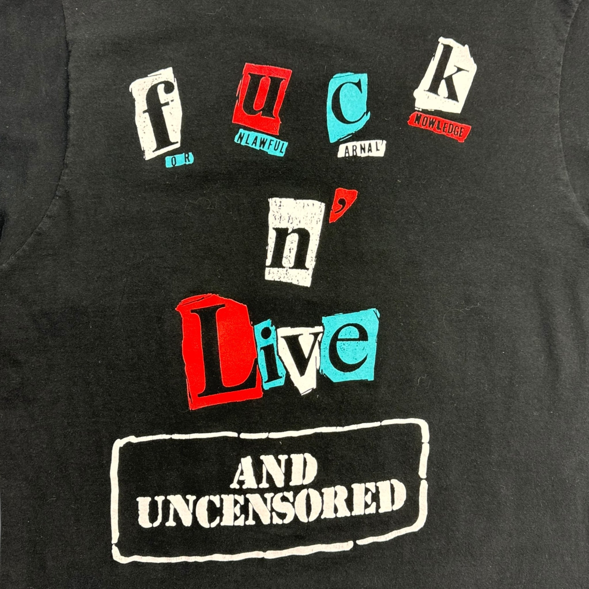 1991 Van Halen Uncensored Tee Black