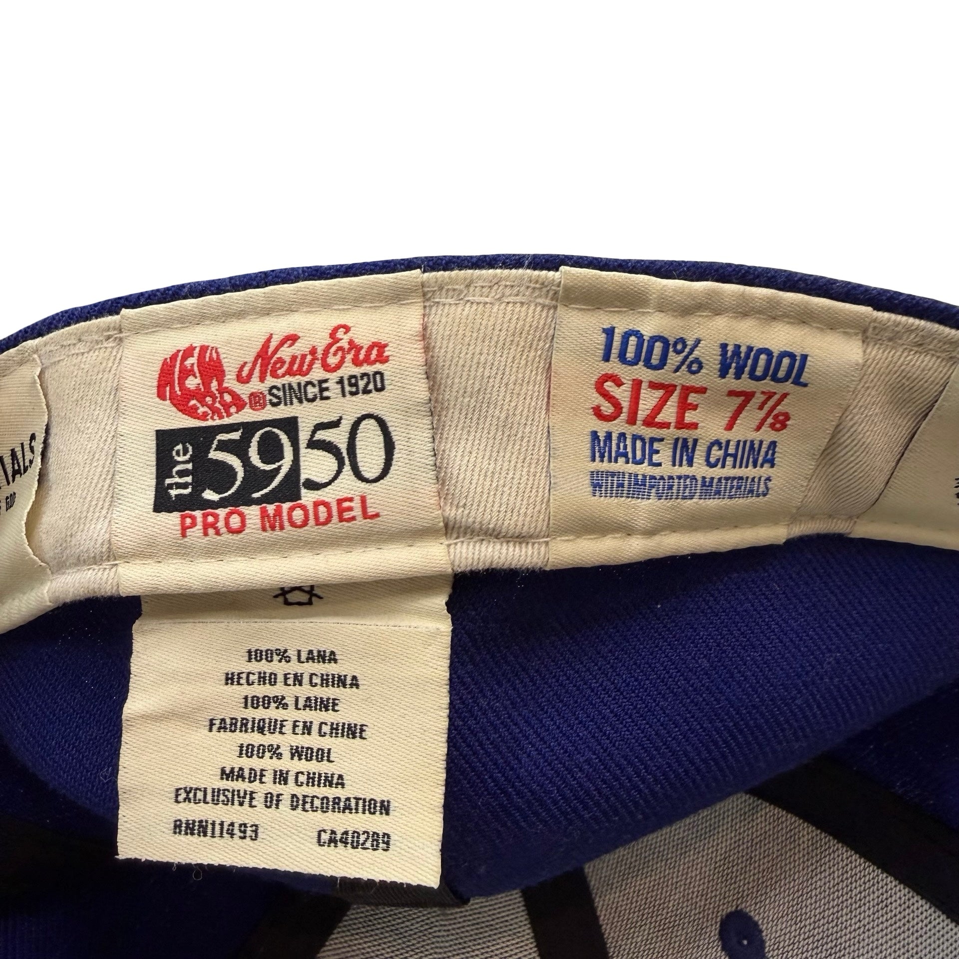 Fear Of God Essentials X New Era 59Fifty Los Angeles Dodgers Fitted Cap Royal Blue