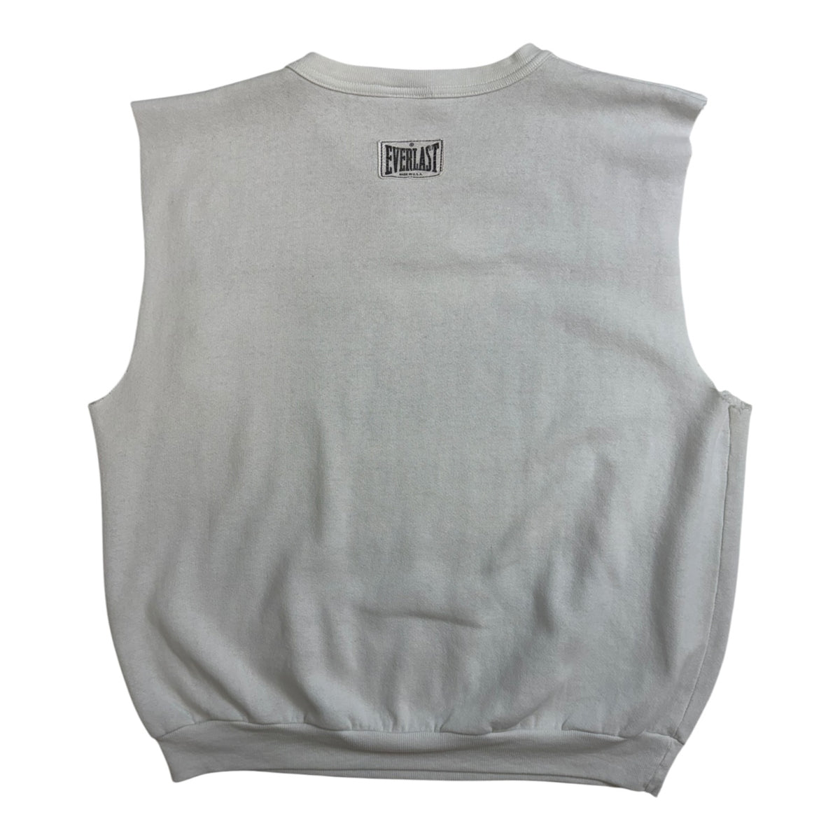 Vintage Everlast Cut-Off Sleeveless Sweatshirt White