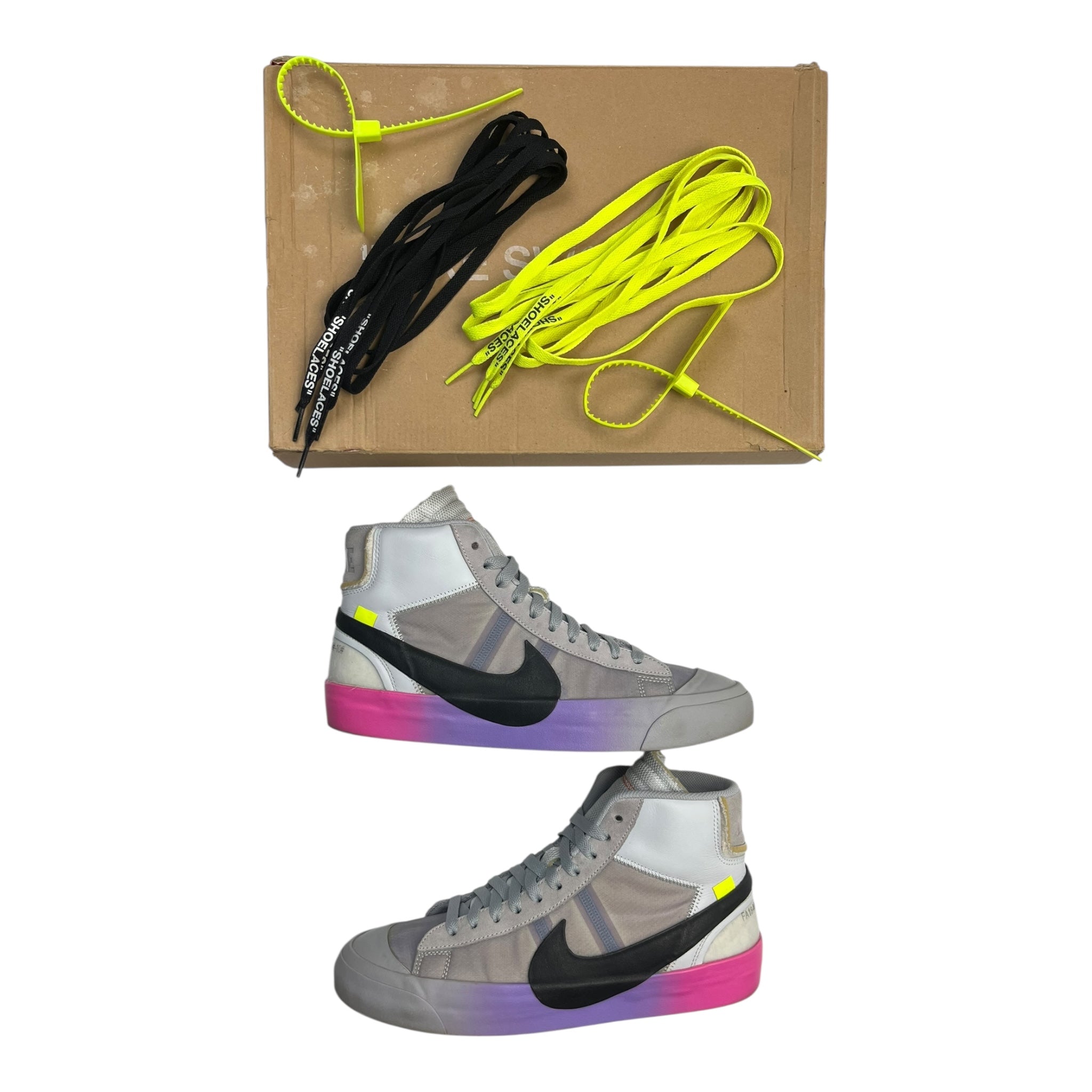 Nike Blazer Mid Off-White Wolf Grey Serena Queen (Used)
