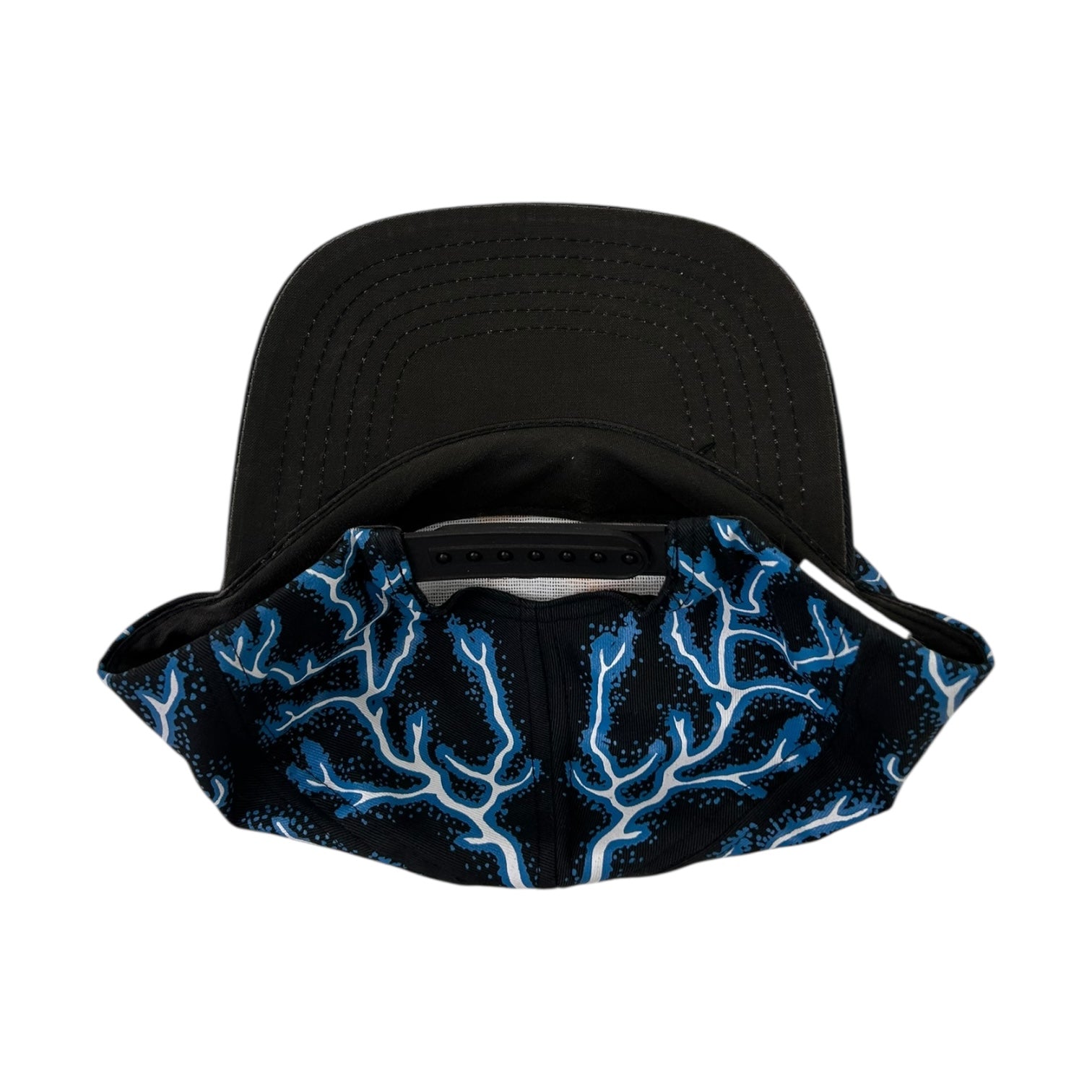 Live to Ride Ride to Live Lightning Print Motorcycle Hat Black