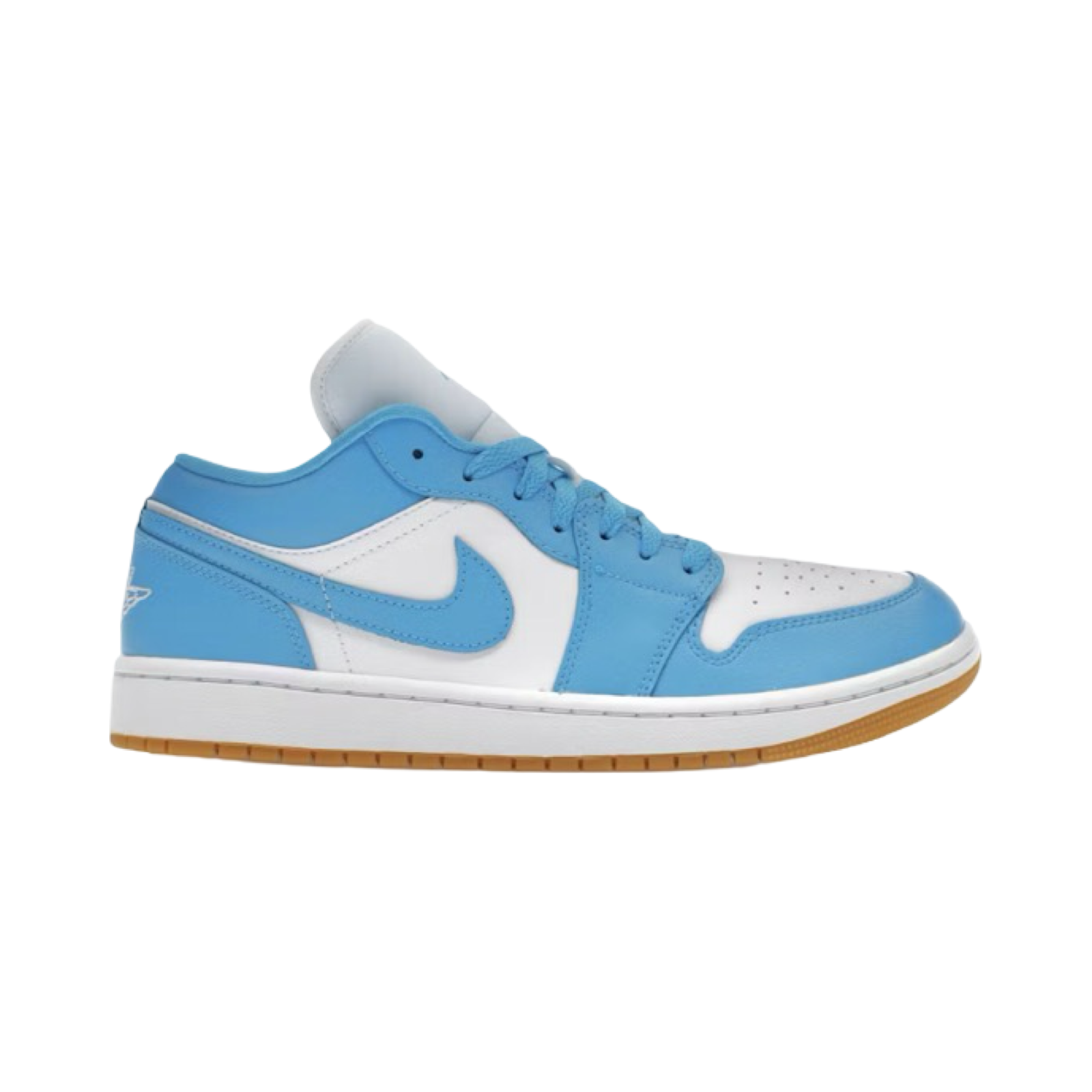 Jordan 1 Low White Gum Light Brown Dark Powder Blue (Women's)