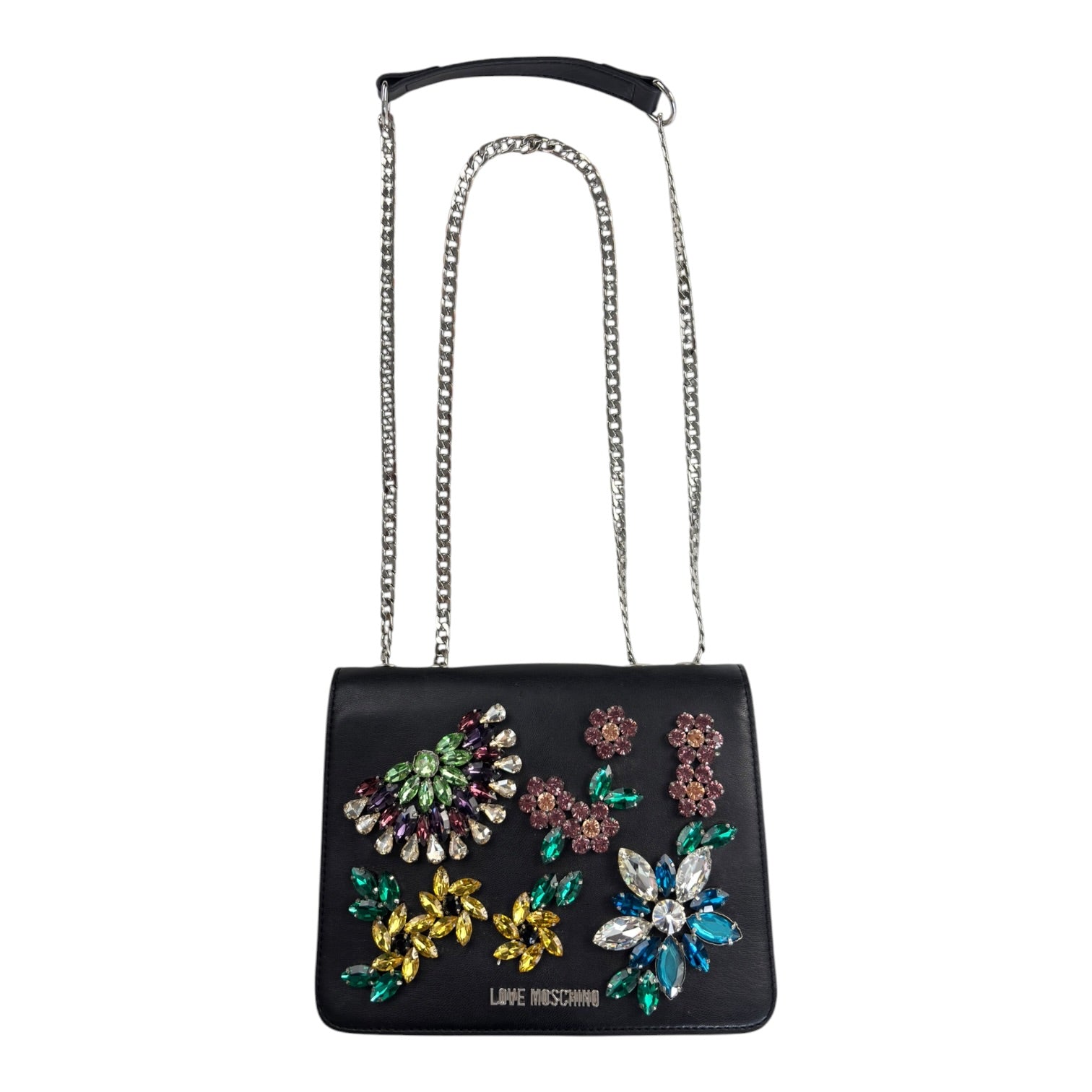 (W) Love Moschino Floral Embellished Crossbody Bag
