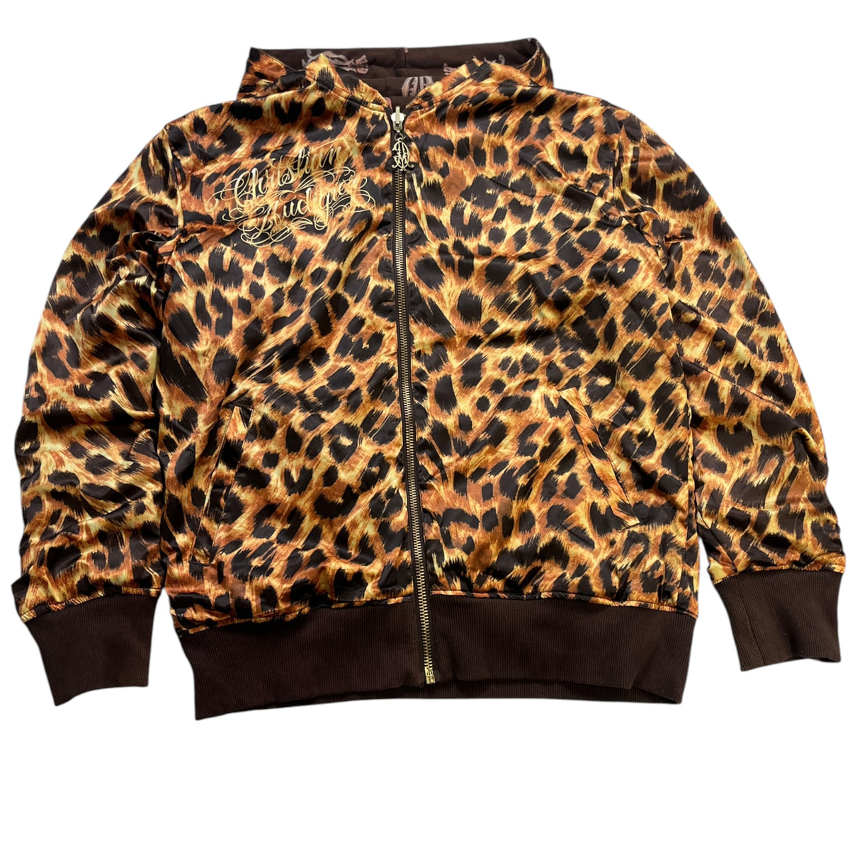Vintage Mid-2000s Christian Audigier Reversible Full-Zip Hoodie