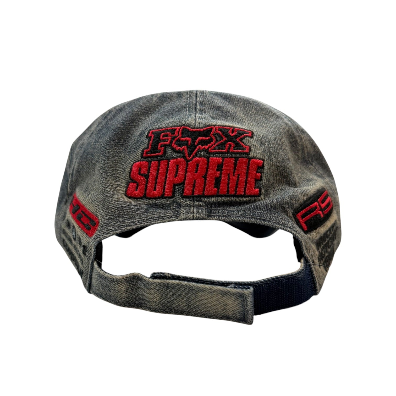 Supreme Fox Racing 6 Panel Hat Denim