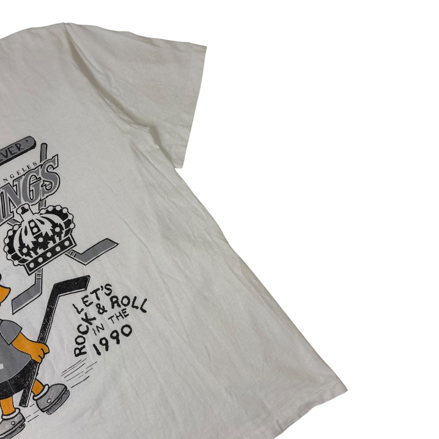 Vintage 1990 Bart Simpson X LA Kings T-Shirt White