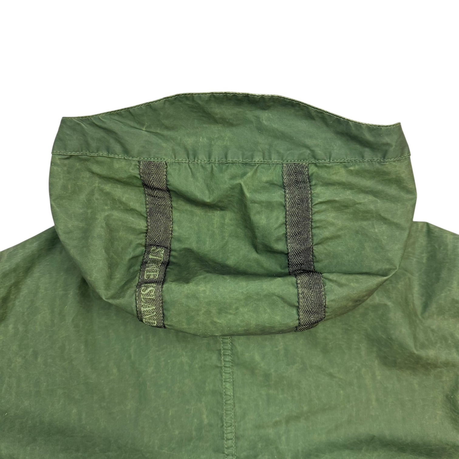 Stone Island Aggressive Gommato Hooded Jacket Green