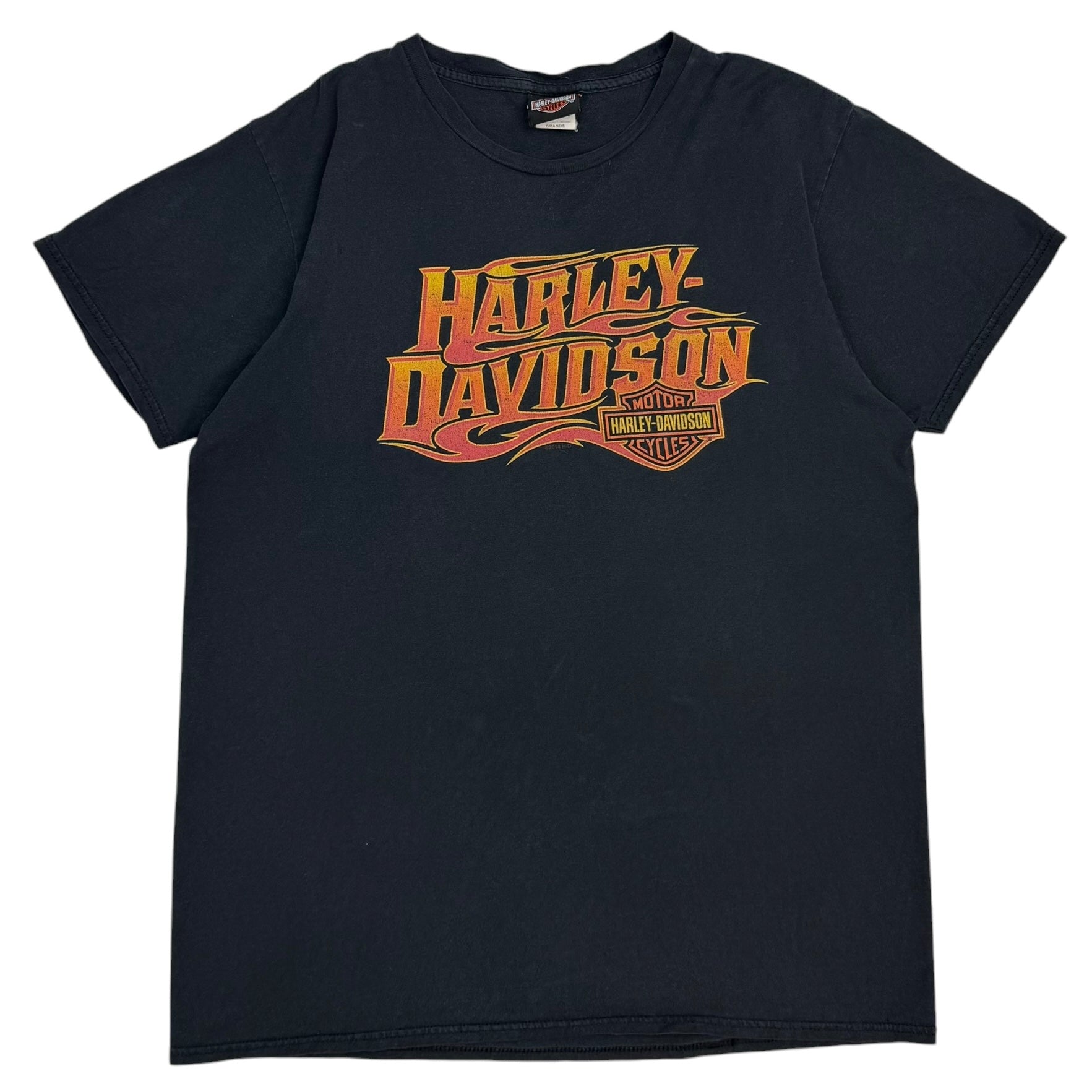Harley Davidson Flame Logo Tee Black