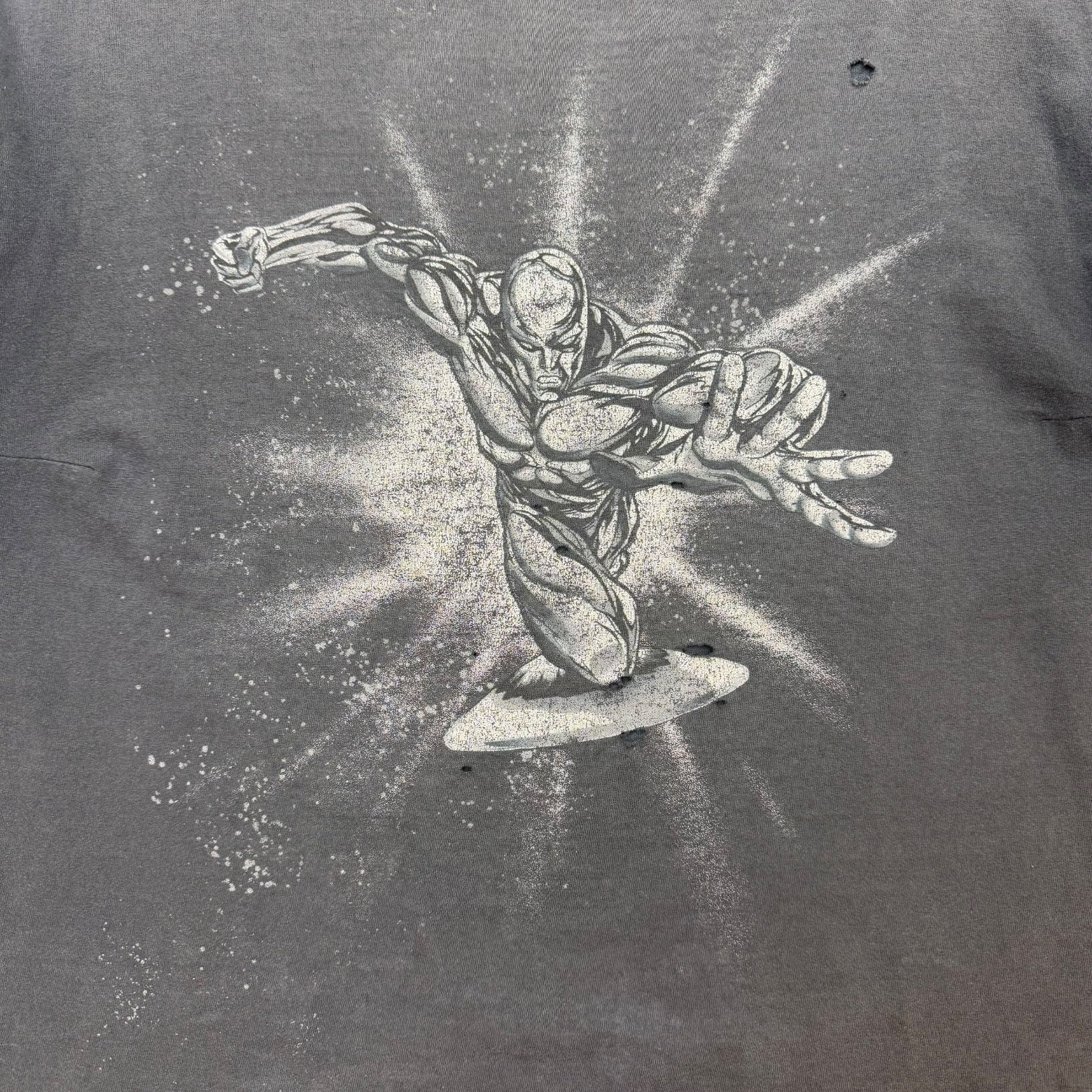 Vintage Marvel Silver Surfer Tee Faded Black