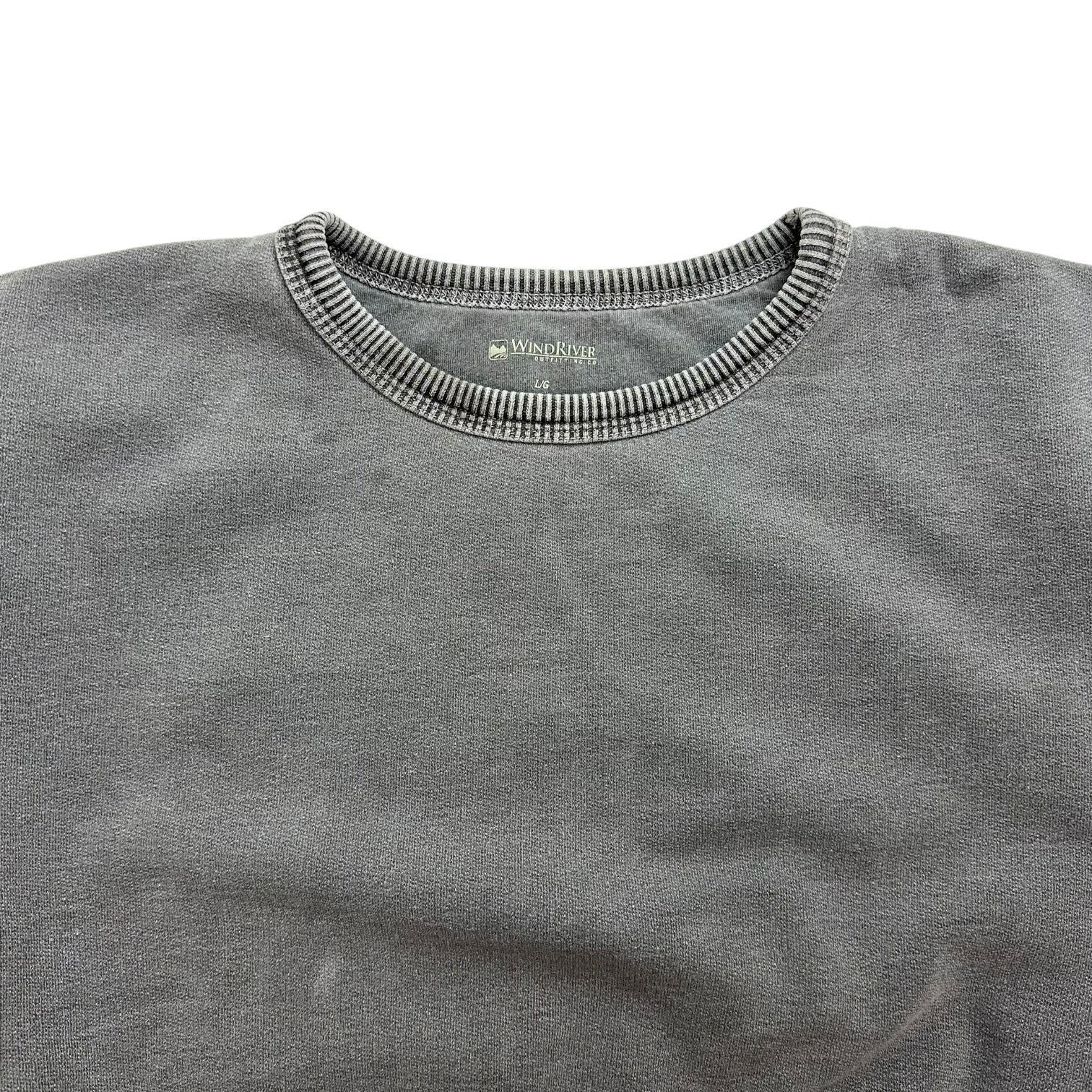 Vintage Wind River Blank Crewneck Faded Grey