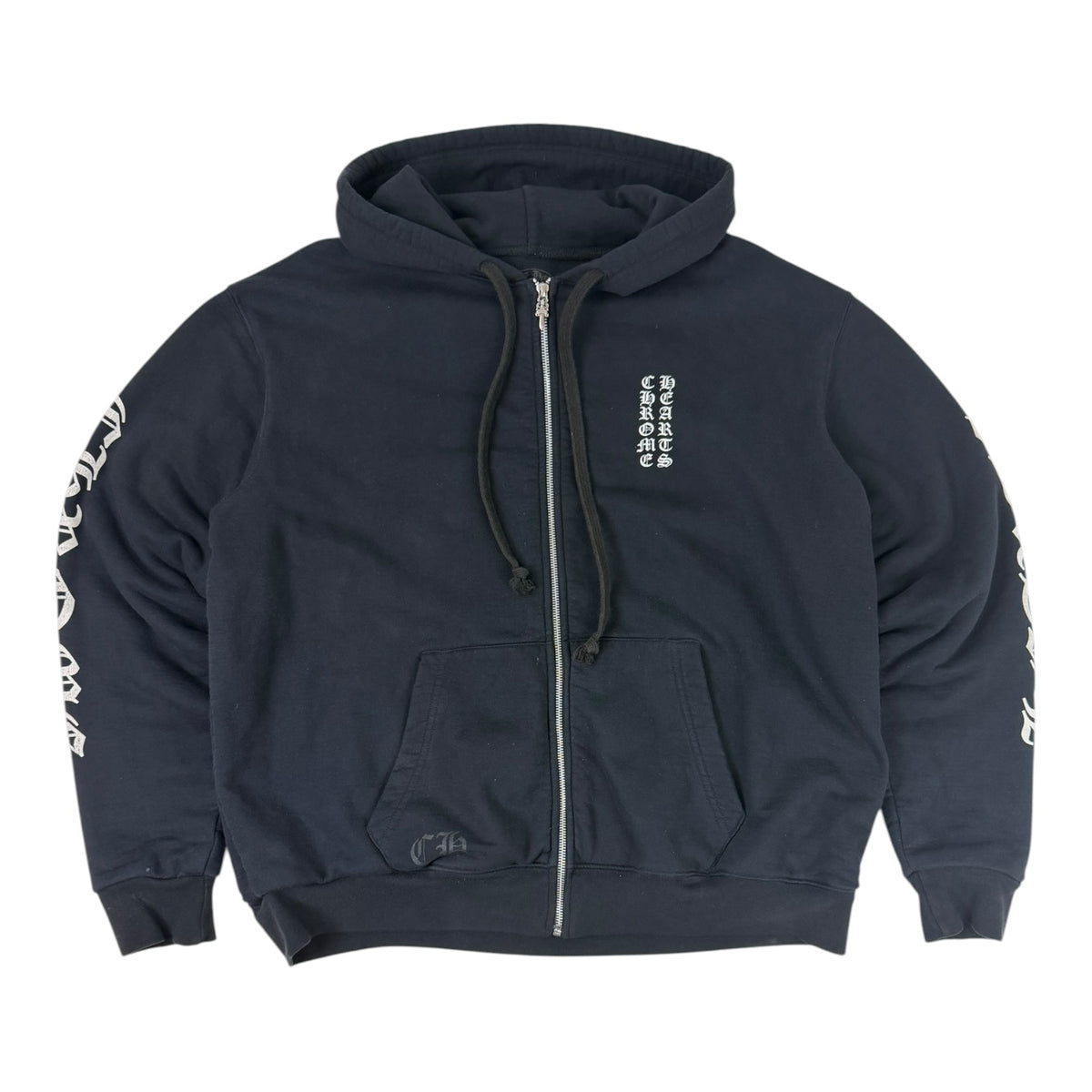 Chrome Hearts Thermal Zip Up Hoodie Black