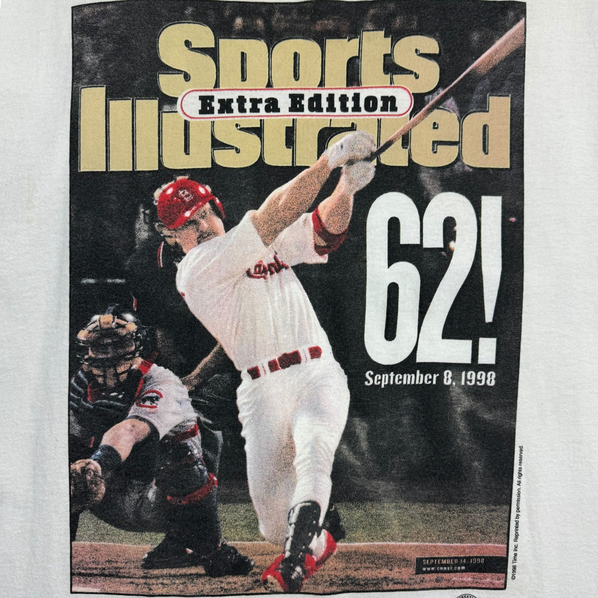 1998 Mark McGwire Sports Illustrated Cover Photo T-Shirt