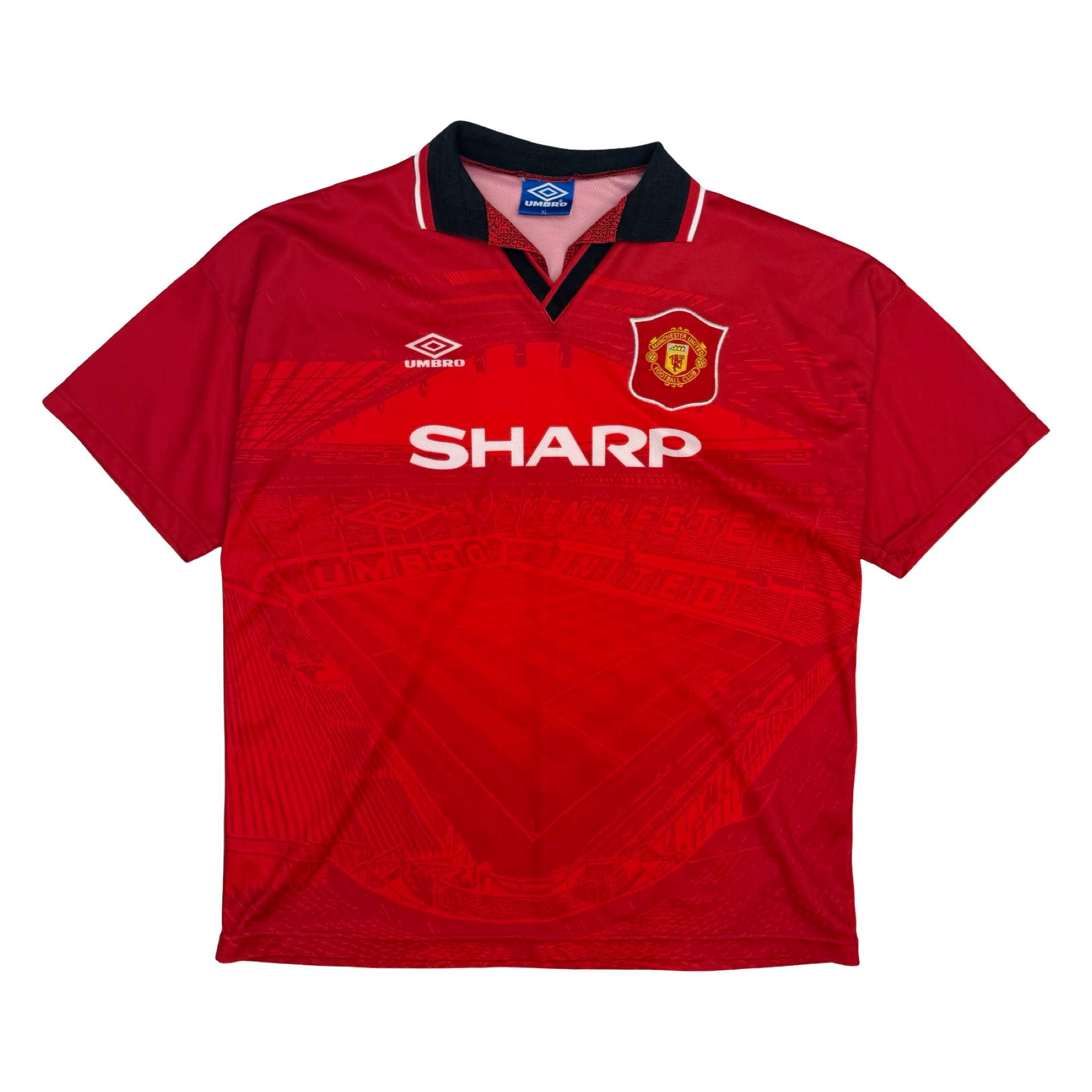 Vintage Umbro 1994-96 Manchester United Home Jersey Red