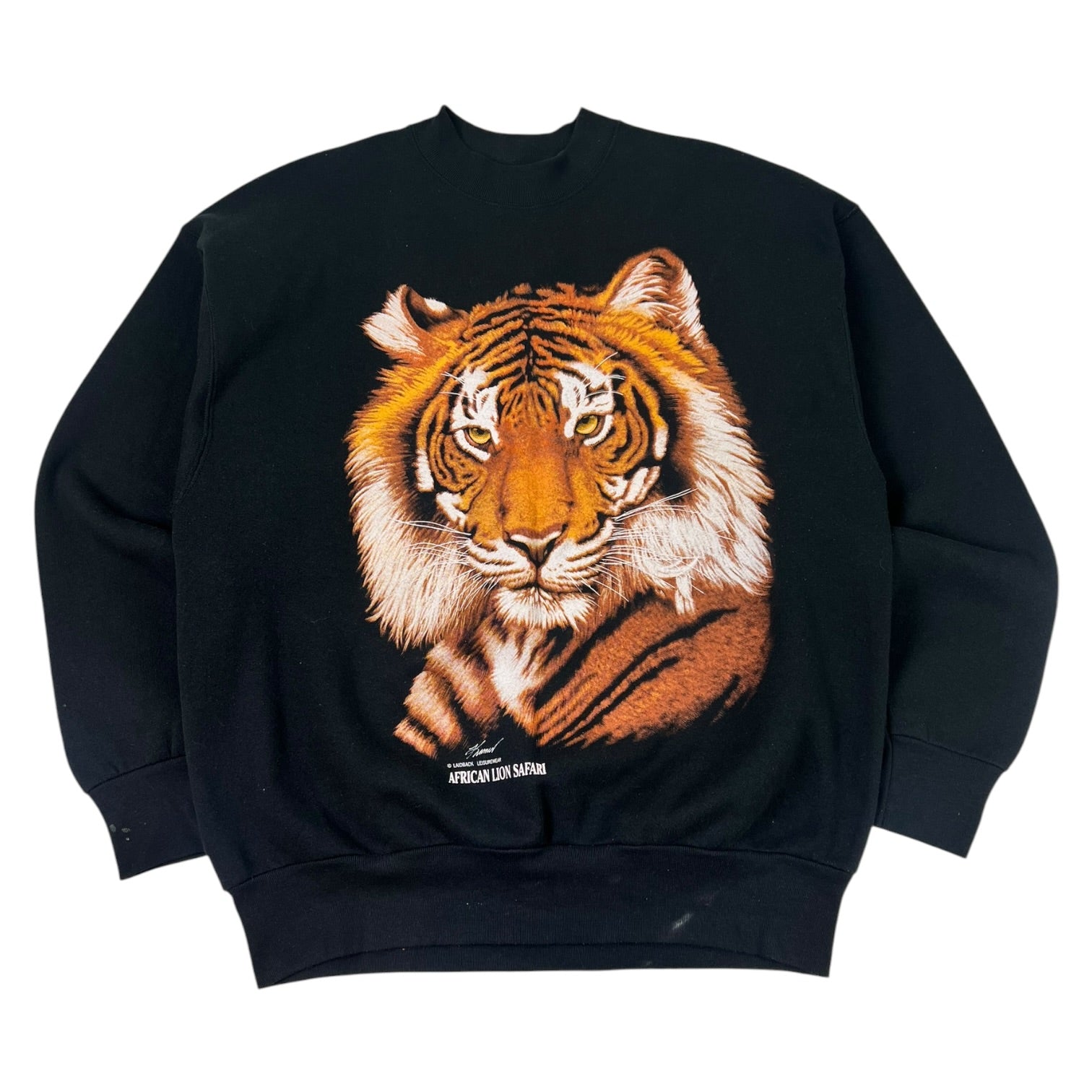 Vintage African Lion Safari Wildlife Crewneck Sweatshirt