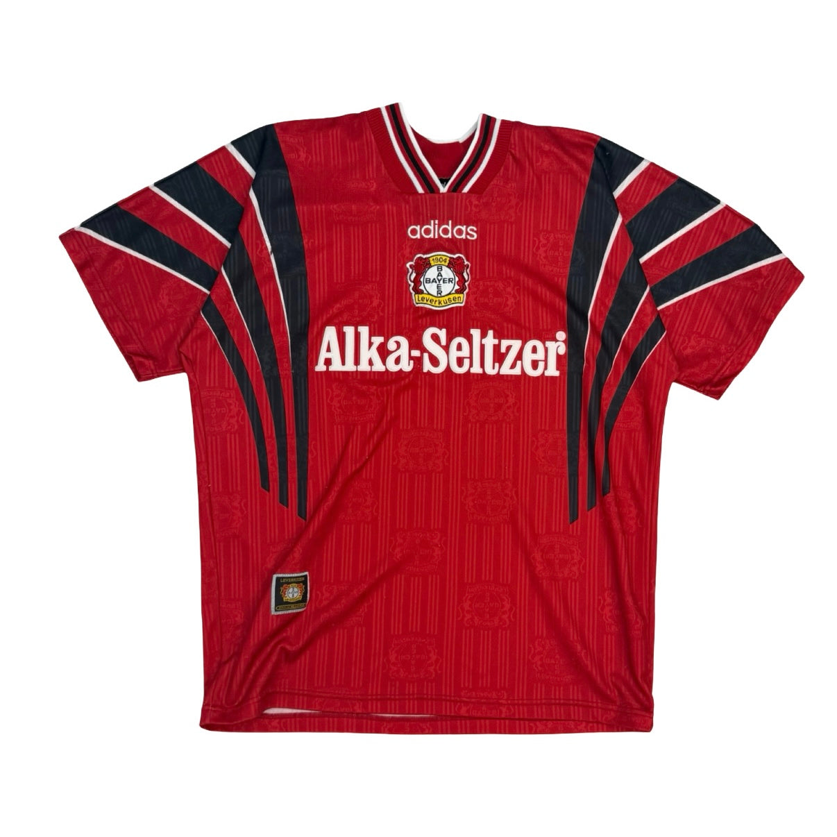 Vintage Adidas 1996-97 Bayer Leverkusen Home Jersey Red