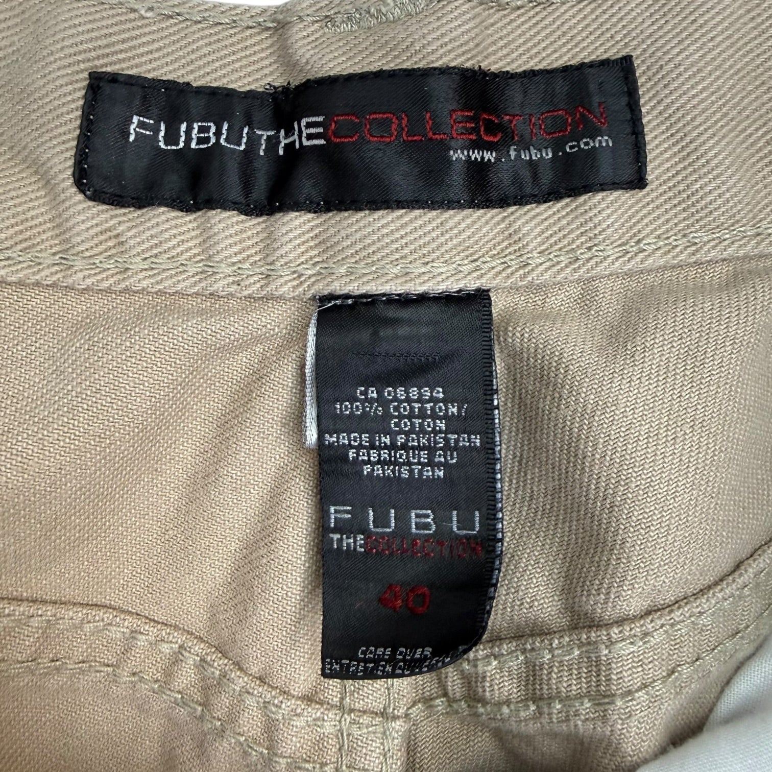 Vintage Fubu Denim Pants Tan
