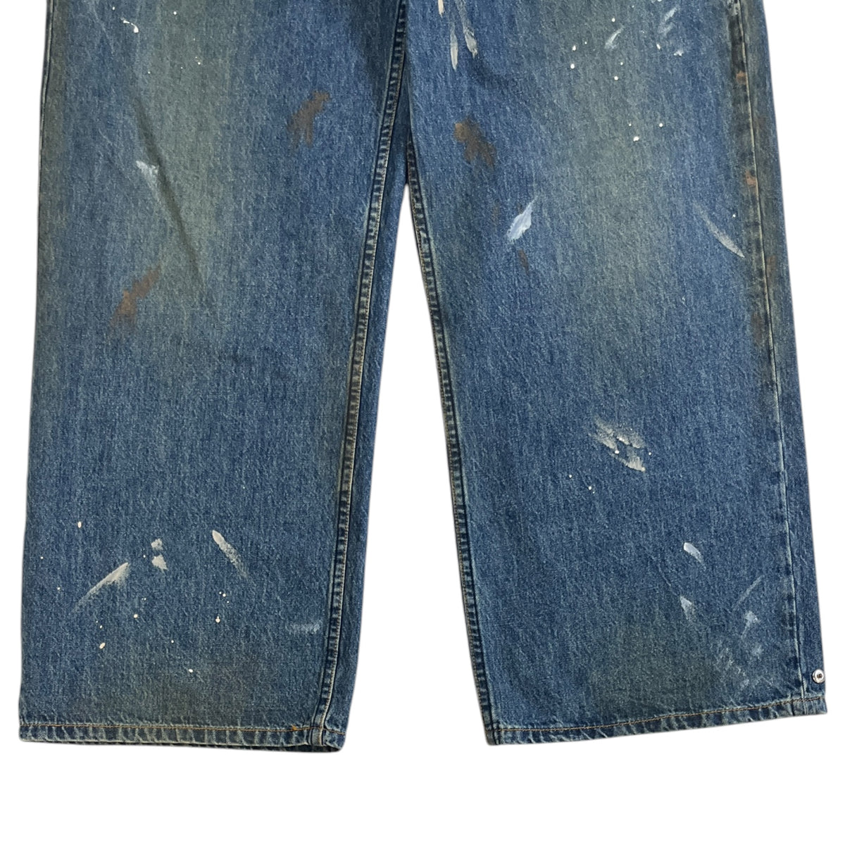 Helmut Lang Cropped Wide Leg Painter Jeans