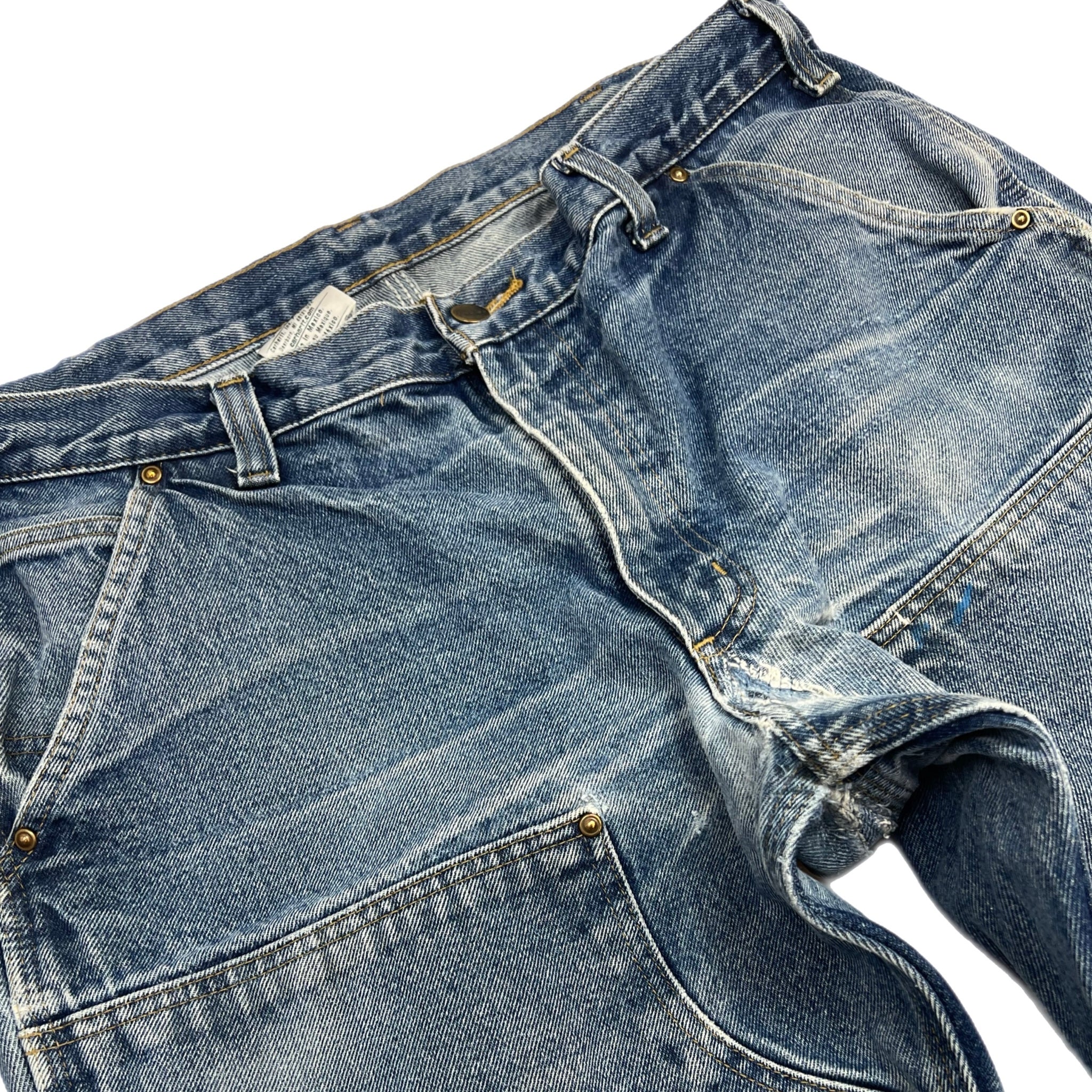 Vintage Carhartt Washed Denim Double Knee