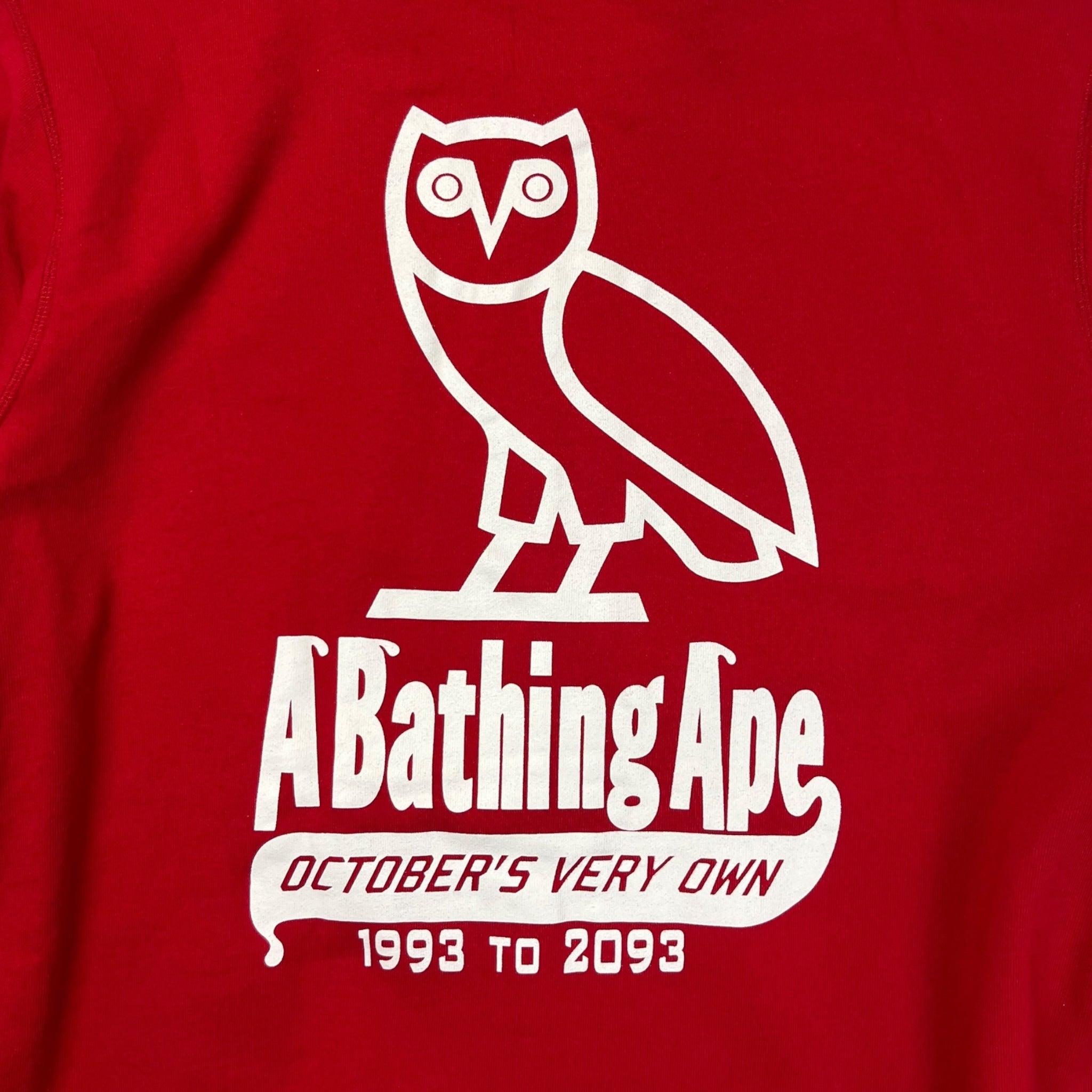 A Bathing Ape X OVO Woodland Camo Shark Reversible Full Zip Hoodie