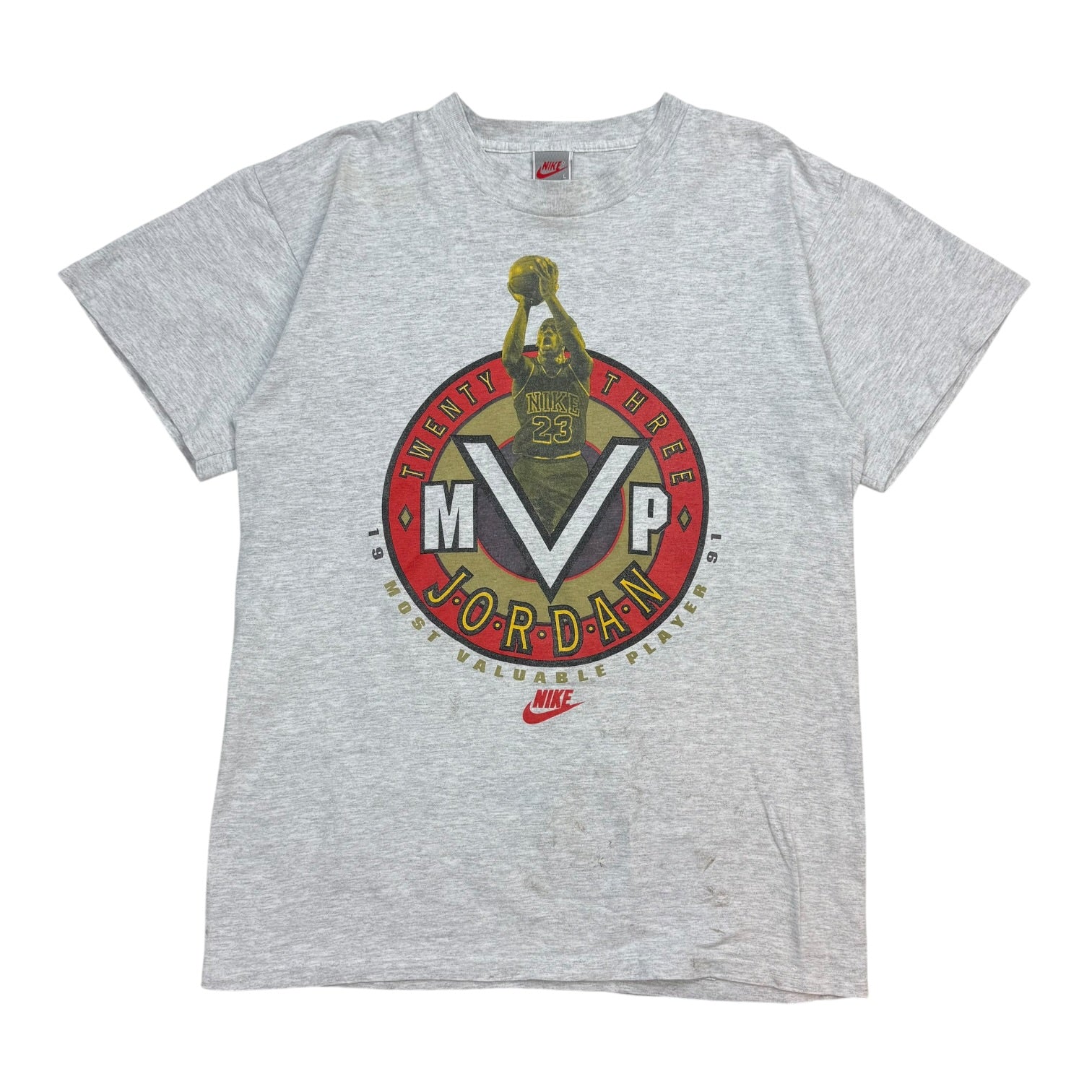 Vintage Nike Michael Jordan MVP Tee Heather Grey