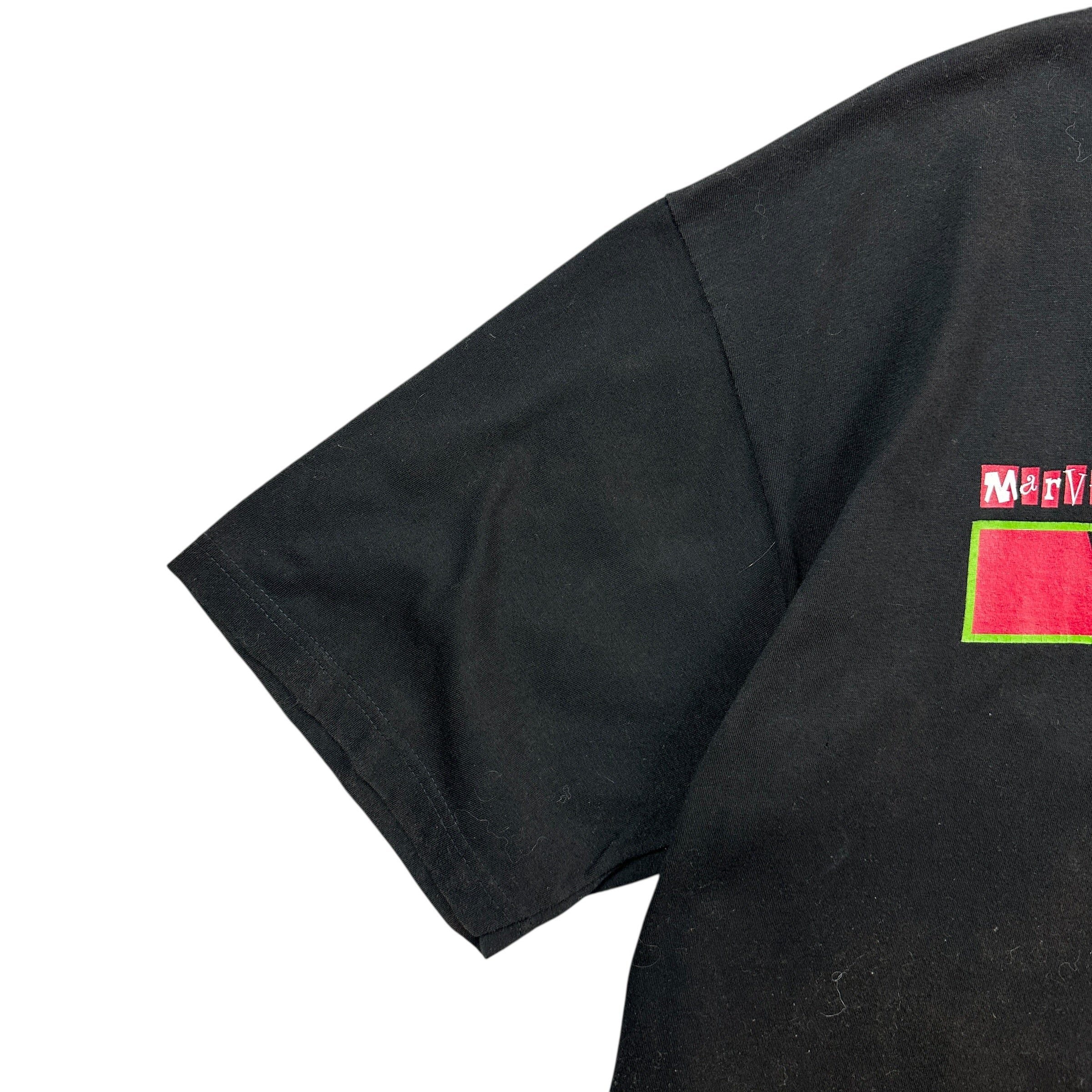 Vintage Marvin the Martian Box Logo Tee Black