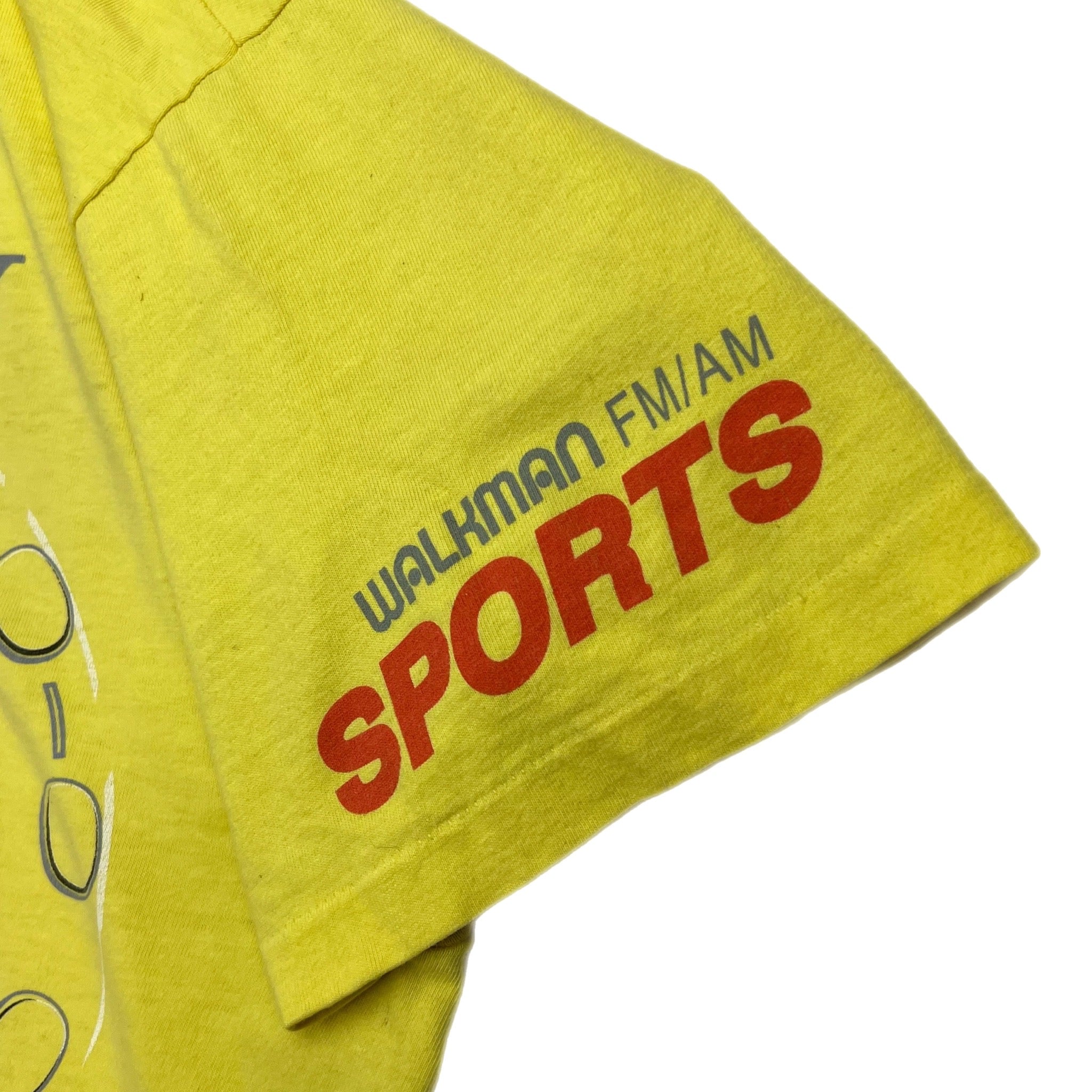 Vintage Sony Walkman Sport Tee Yellow