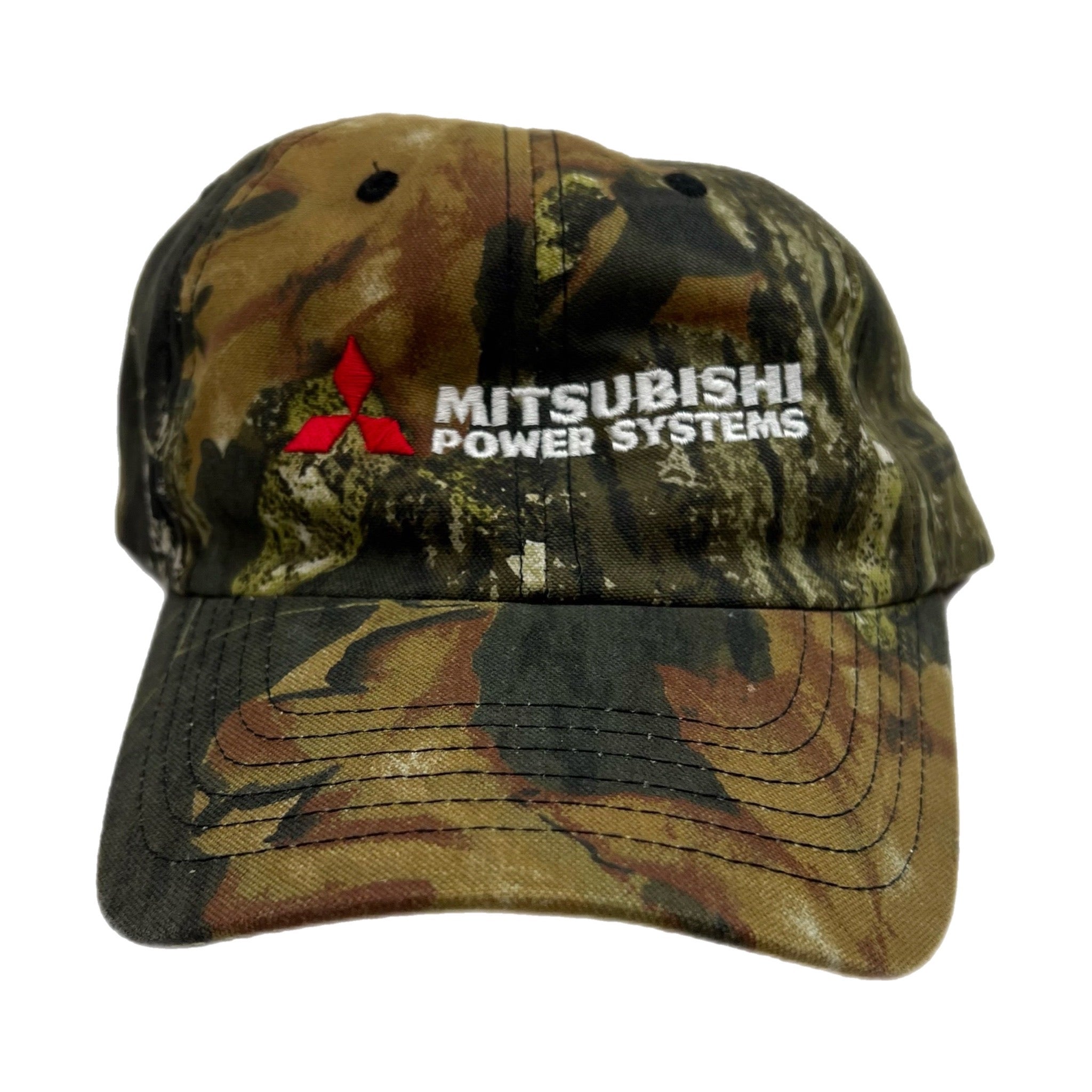 Vintage Mitsubishi Power Systems Real Tree Camo Hat