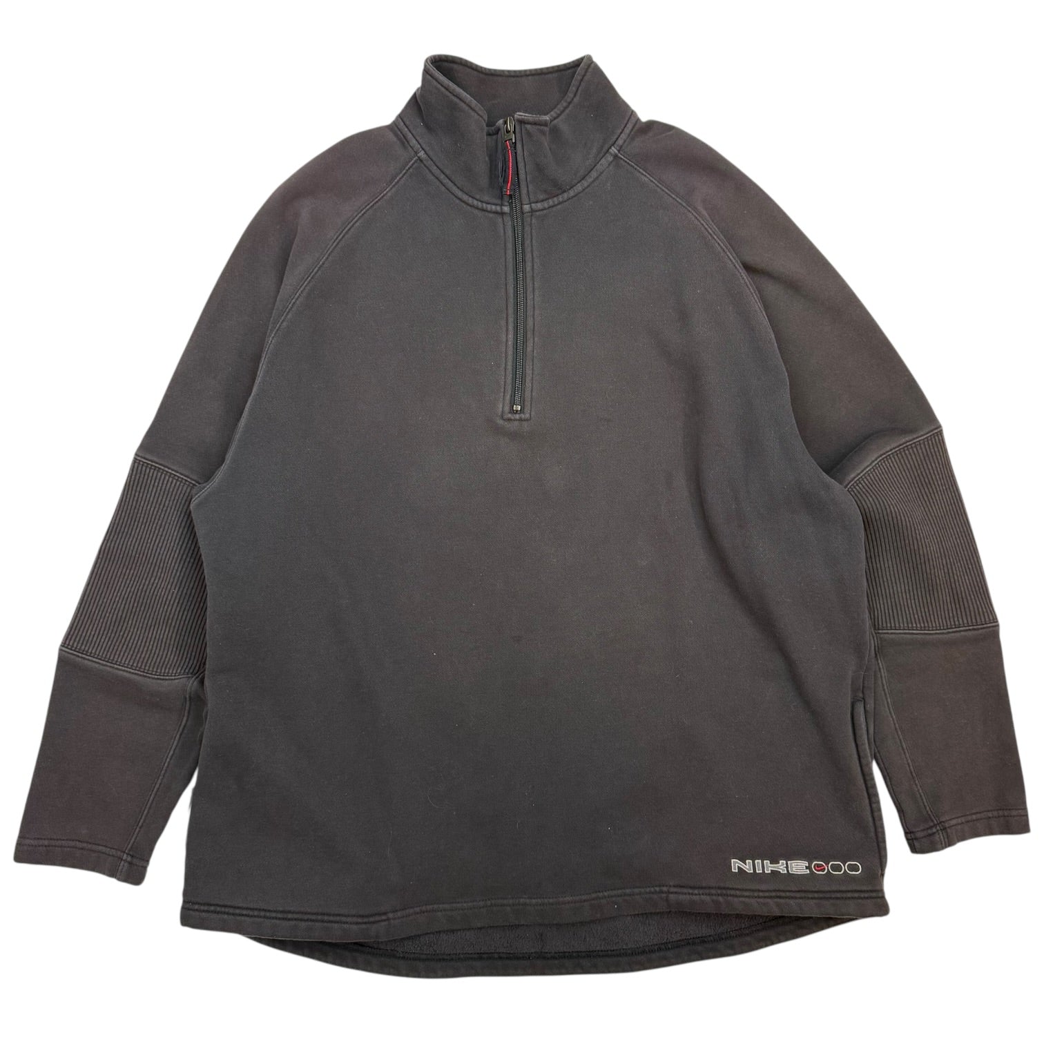 Vintage Nike Fleece Quarter Zip Sweater Black