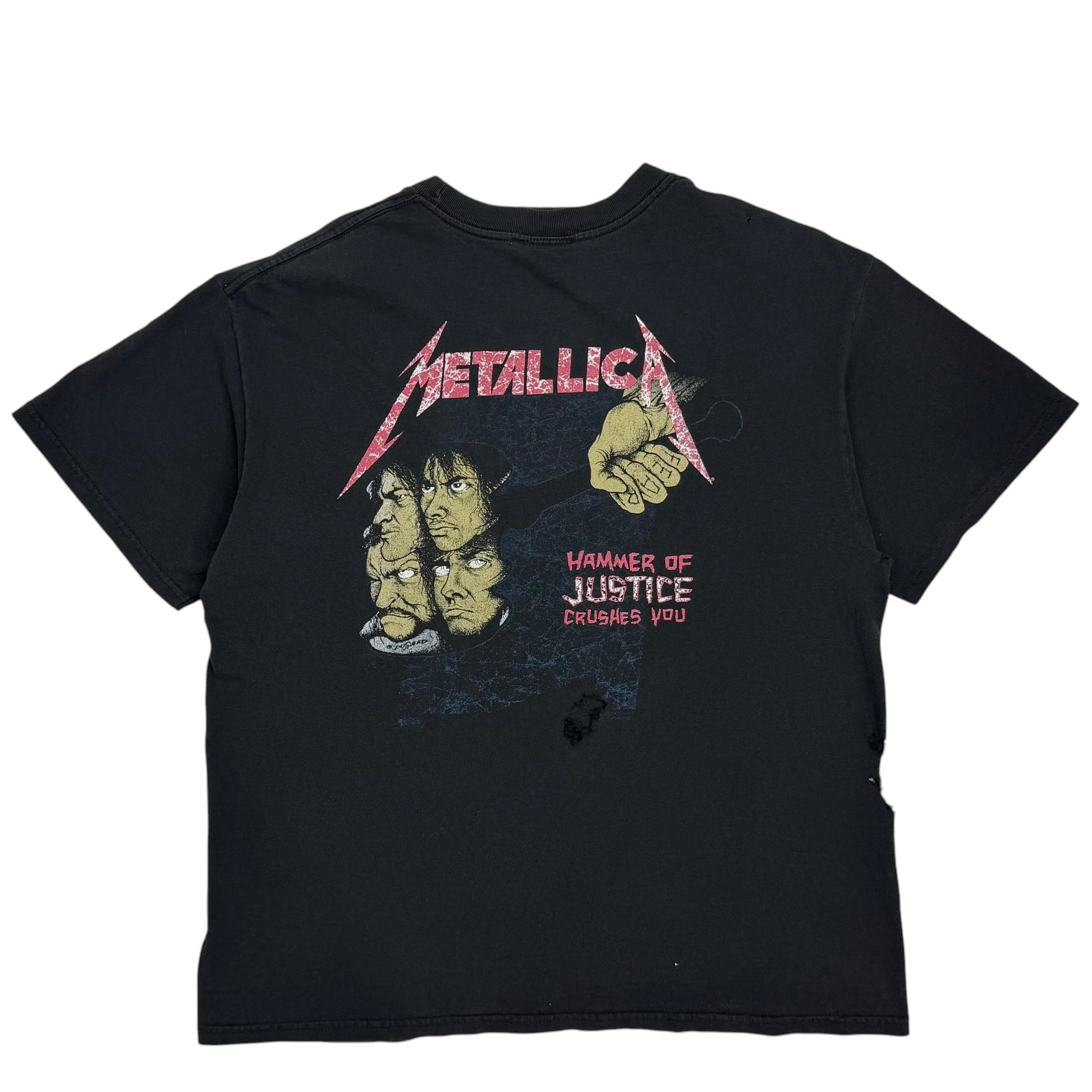 1994 Metallica Justice for All Distressed Tee Black