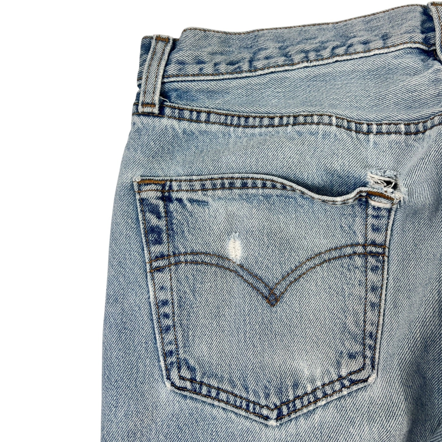 Vintage Levi's 501 Light Wash Straight-Leg Button Fly Closure Jeans