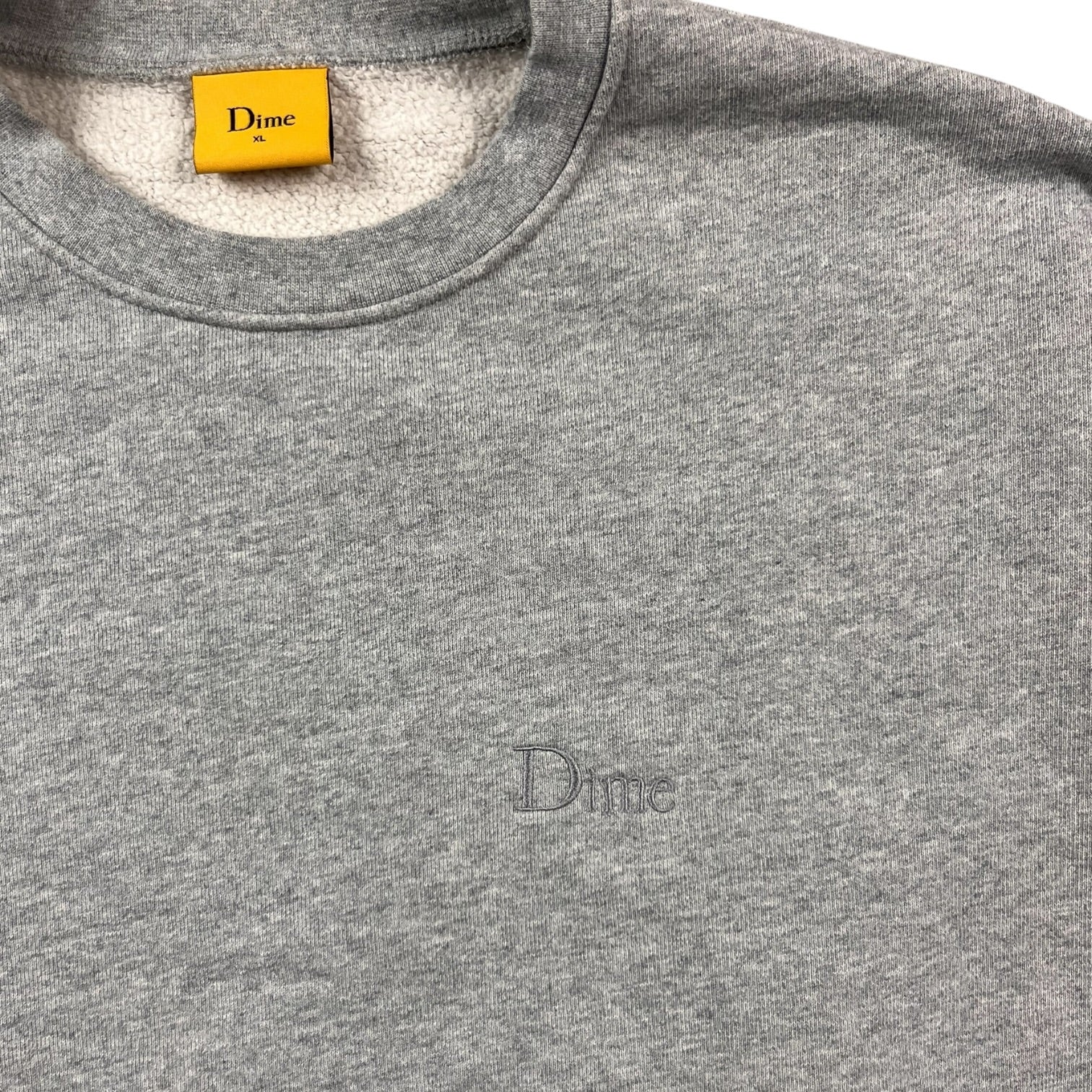 Dime Logo Crewneck Grey