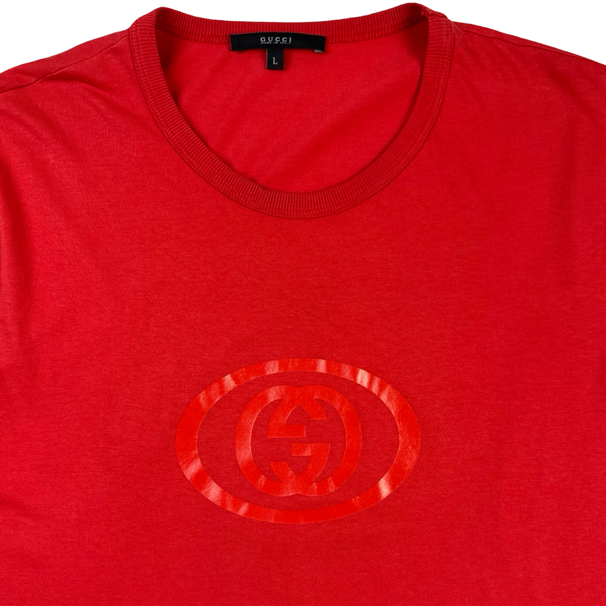 Gucci Interlocking G Logo T-Shirt Red