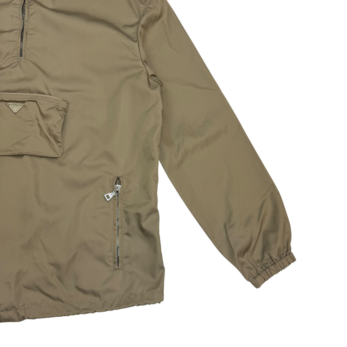 Prada Nylon Anorak Windbreaker Khaki