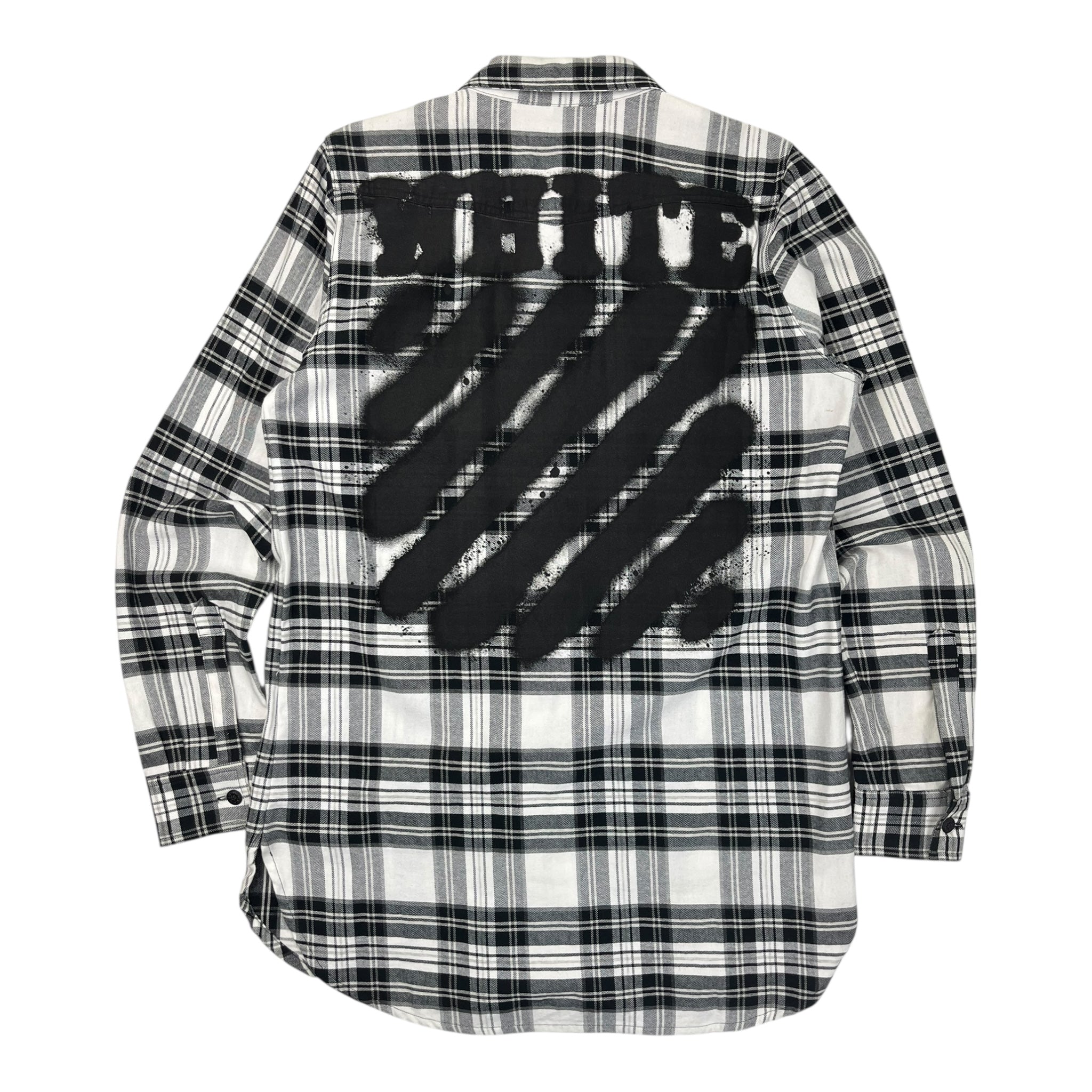 Off-White Spraypaint Flannel Black/White