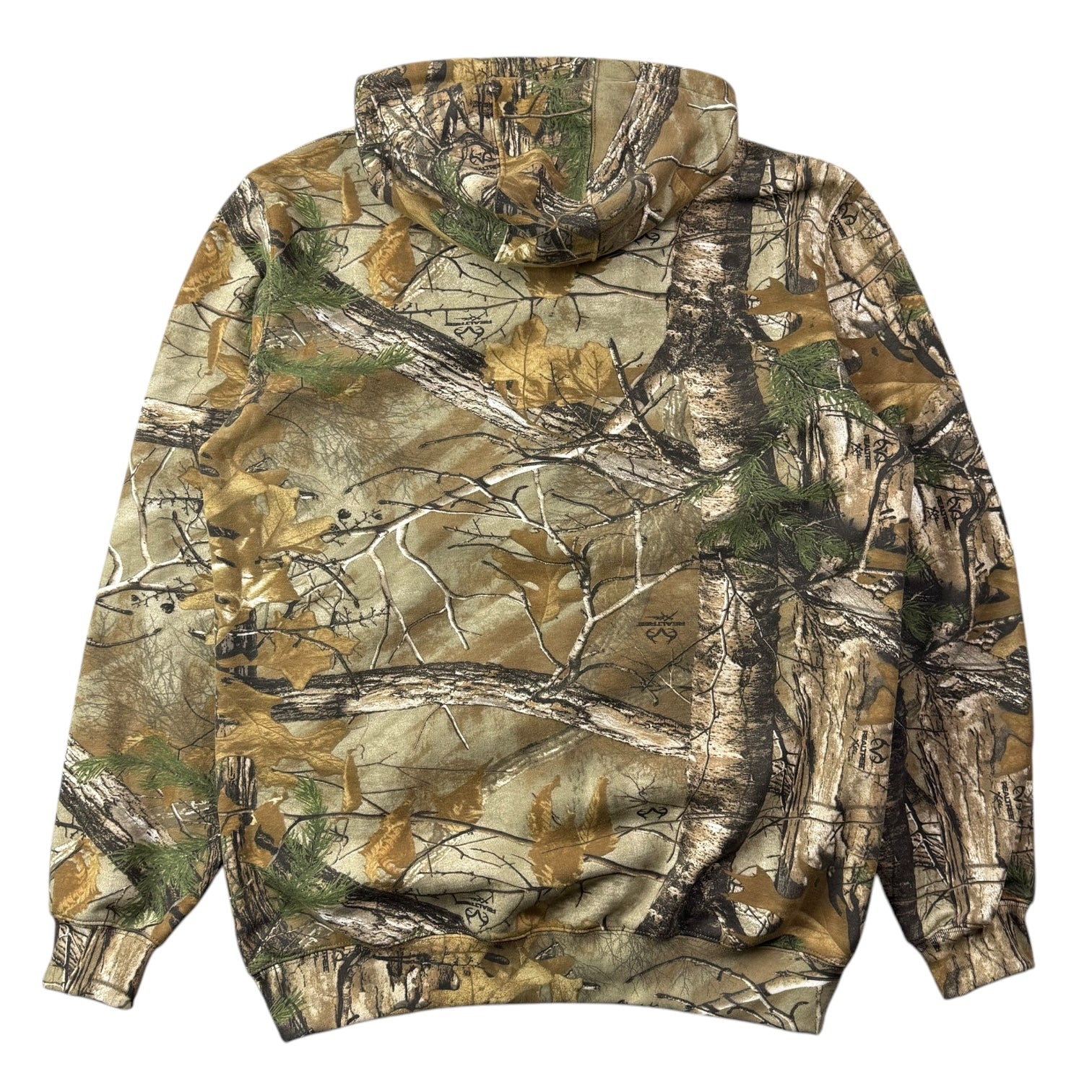 Vintage Carhartt Zip Up Hoodie Realtree Camo