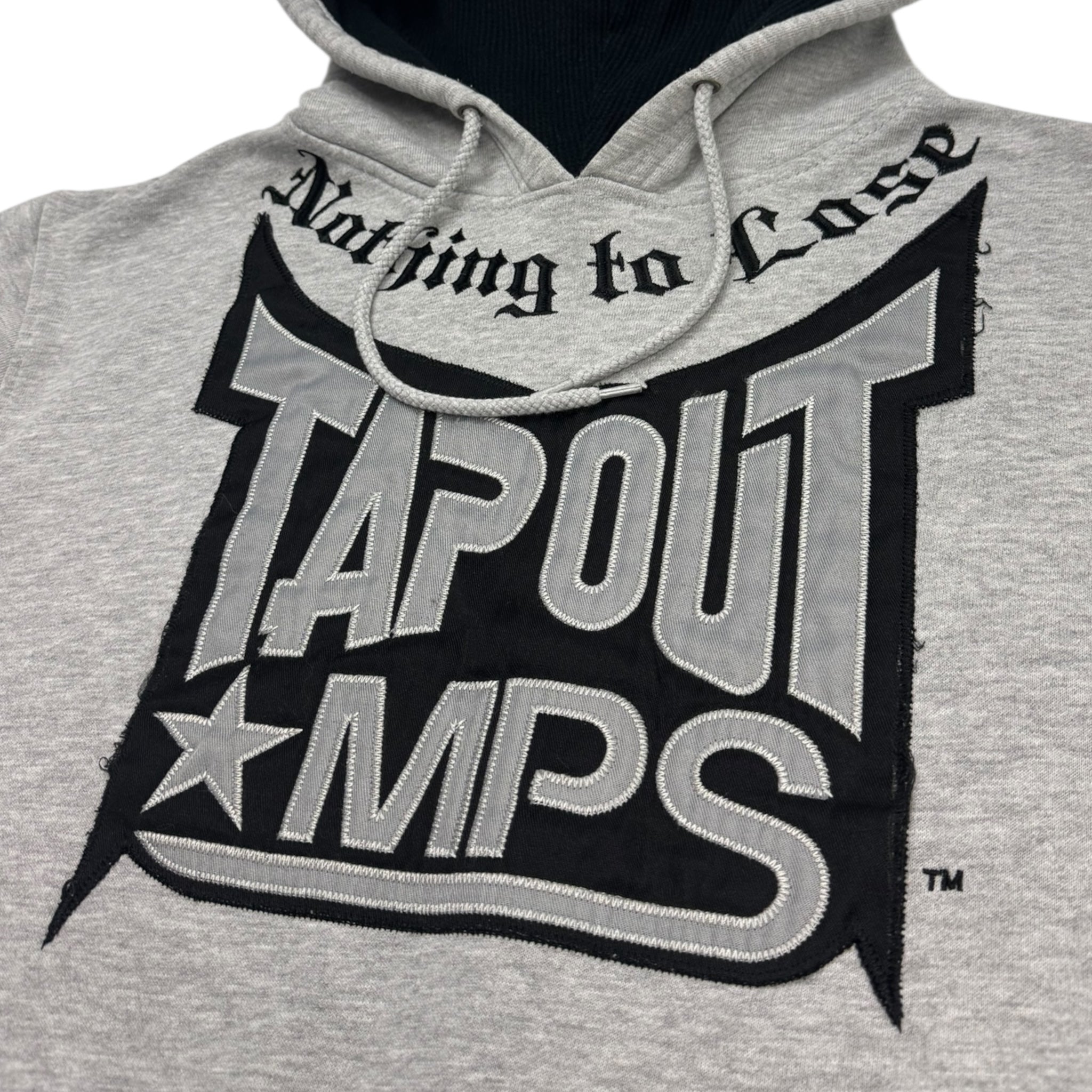 Y2K Tapout Embroidered Mall Goth Thermal Hood Hoodie