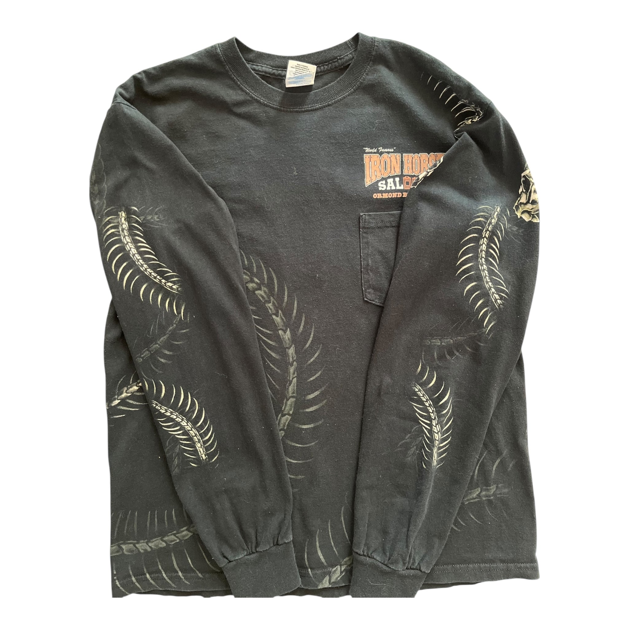Iron Horse Saloon Snake Skeleton Longsleeve Shirt
