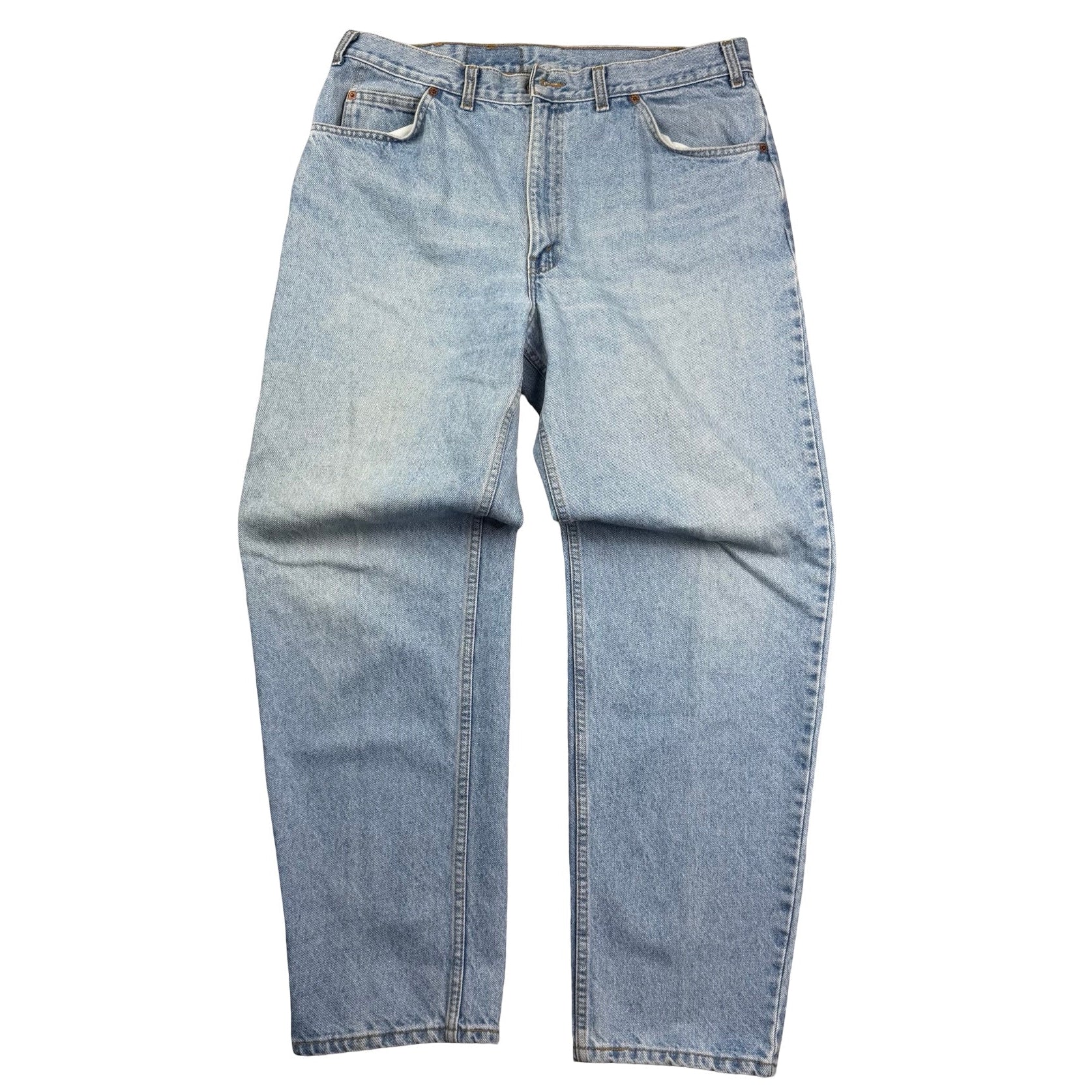 Vintage Levi’s 506 Blank Orange Tab Light Wash Denim Jeans Blue