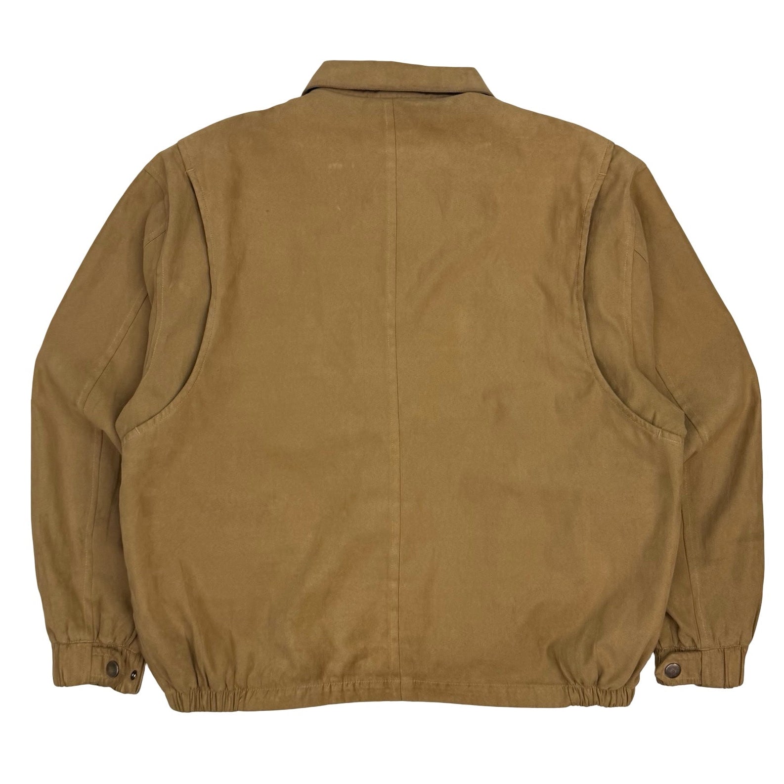 Vintage Suede Zip Up Jacket Brown